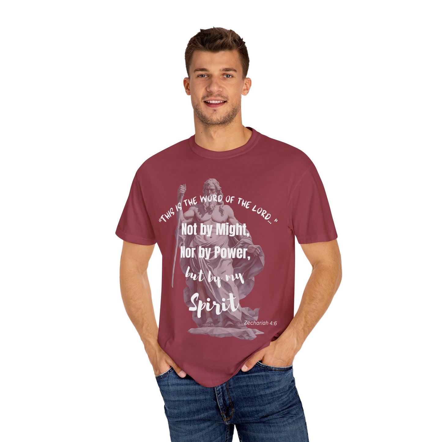 Inspirational Scripture T-Shirt - Not by Might, but by Spirit