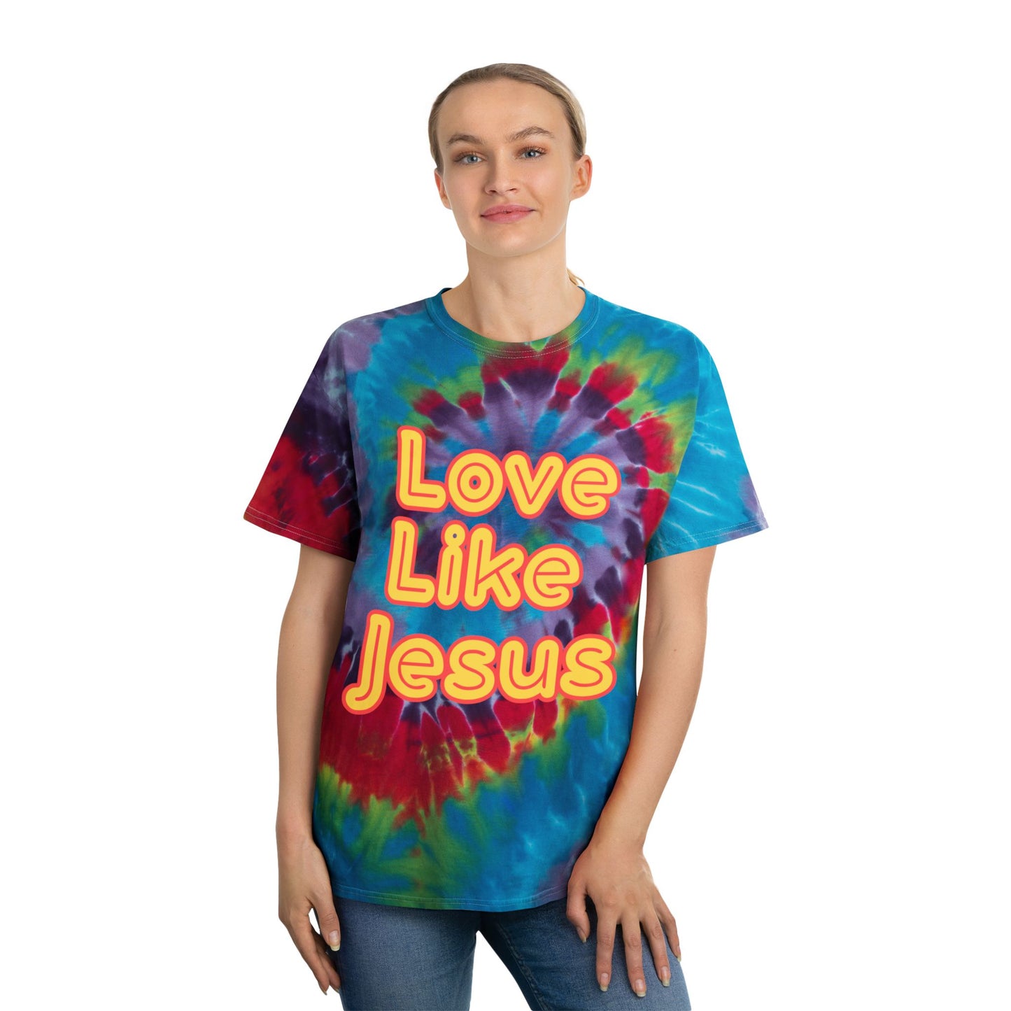 Tie-Dye Tee - Tie-Dye Love Like Jesus