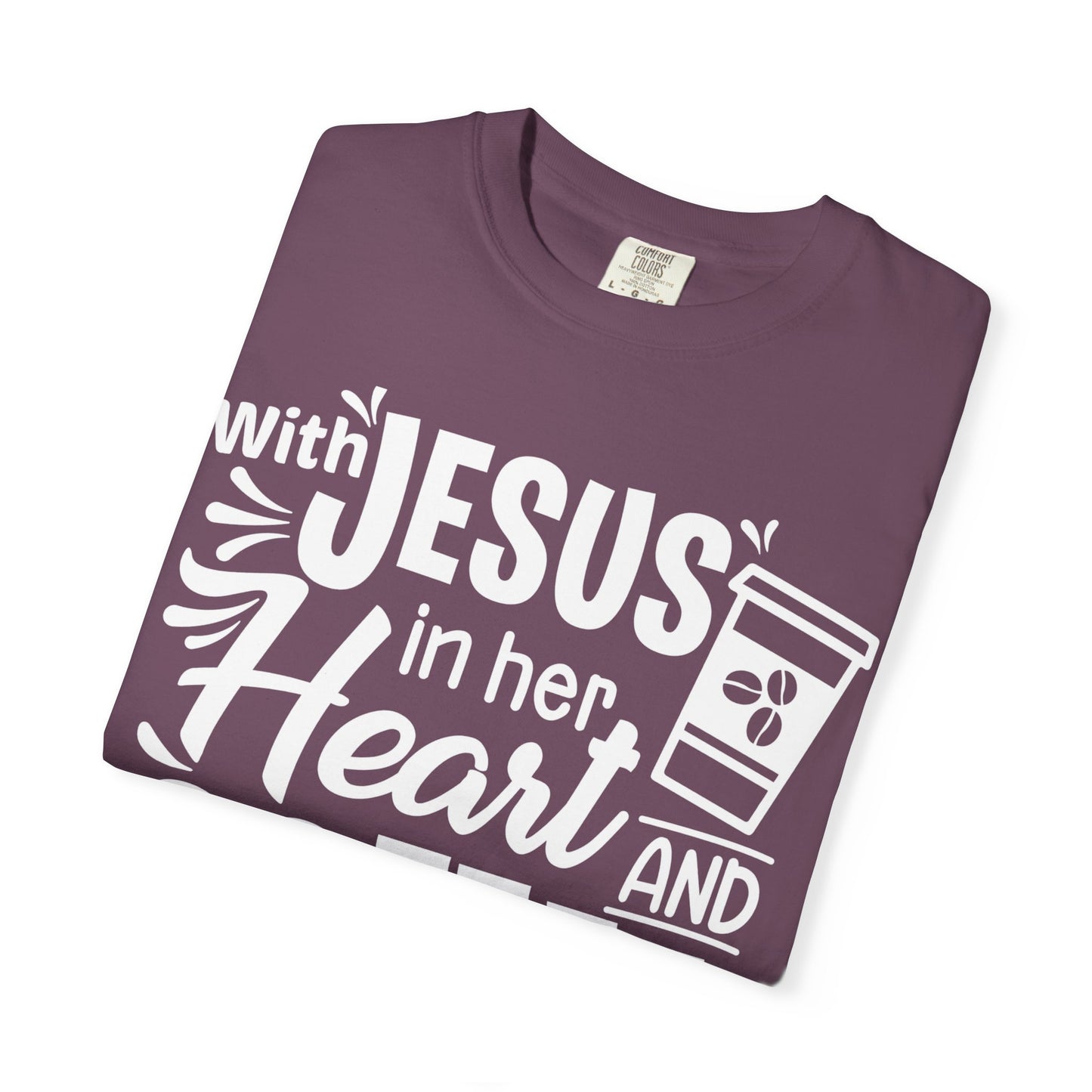 Christian Graphic T-Shirt - Unstoppable Jesus and Coffee Tee