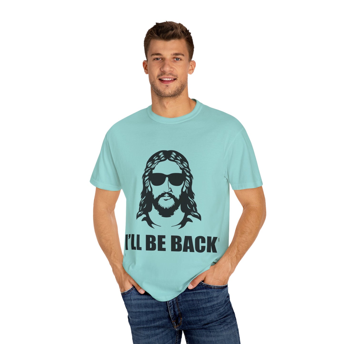 Humorous Jesus Unisex T-Shirt - 'I’ll Be Back' Graphic Tee