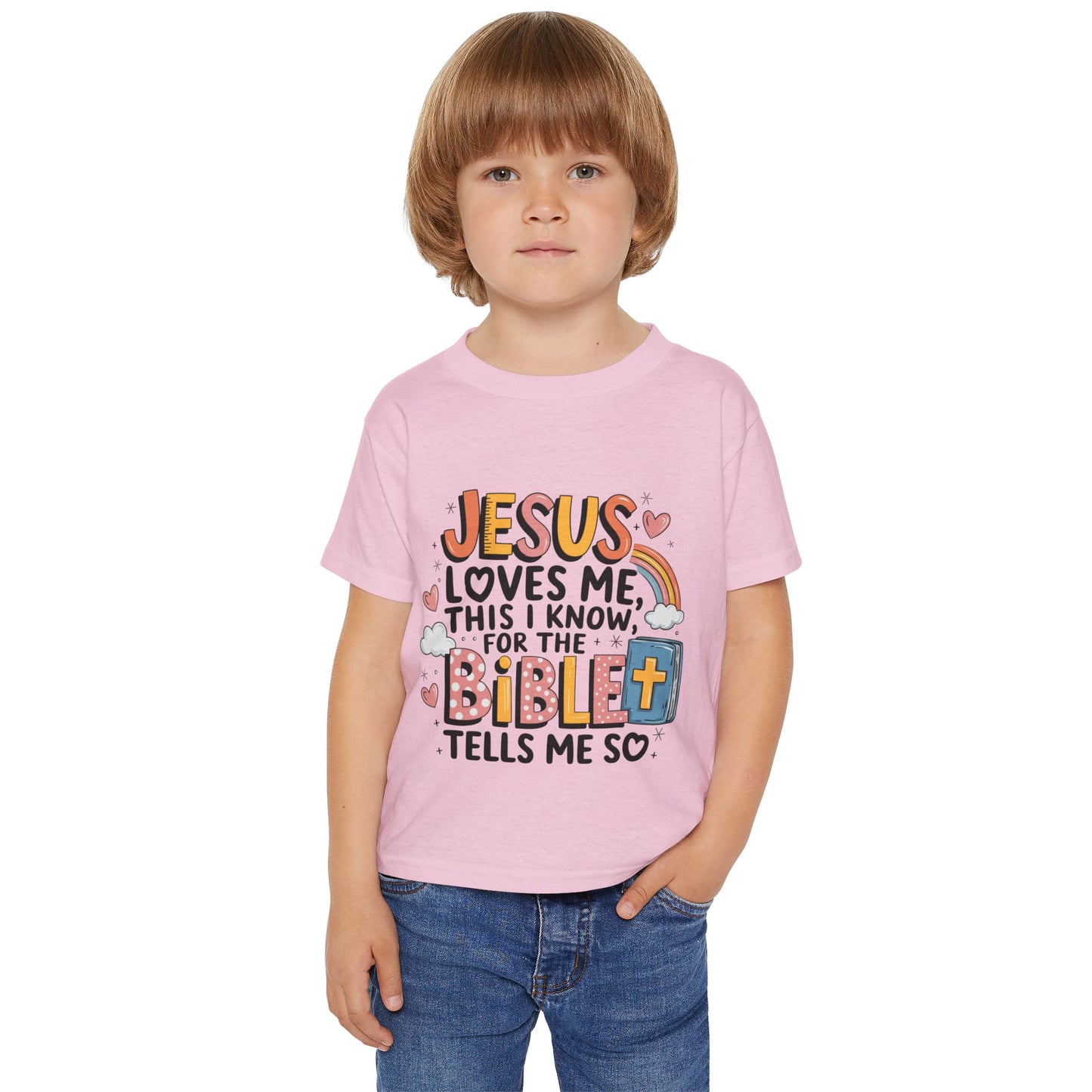 Jesus Loves Me This I Know - Heavy Cotton™ Toddler T-shirt