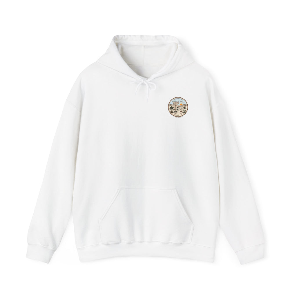 The Long Way Hoodie – Micah 6:8 Christian Hiking Sweatshirt, Unisex