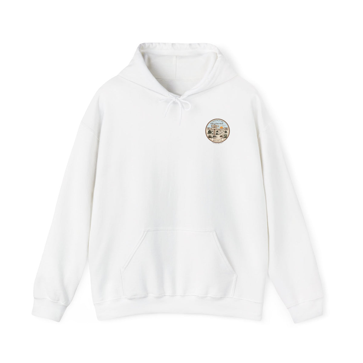 The Long Way Hoodie – Micah 6:8 Christian Hiking Sweatshirt, Unisex