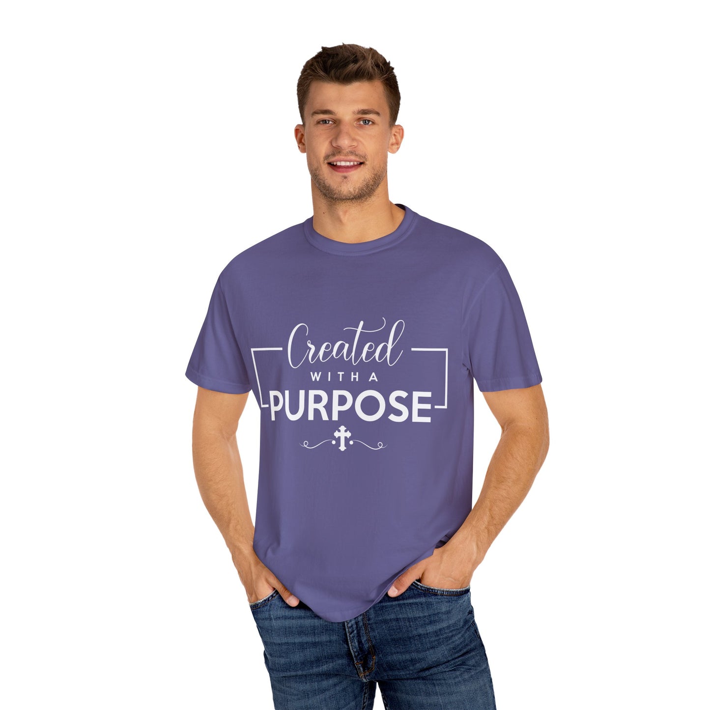 Created with a Purpose Unisex Garment-Dyed T-Shirt" Comfort Colors 1717