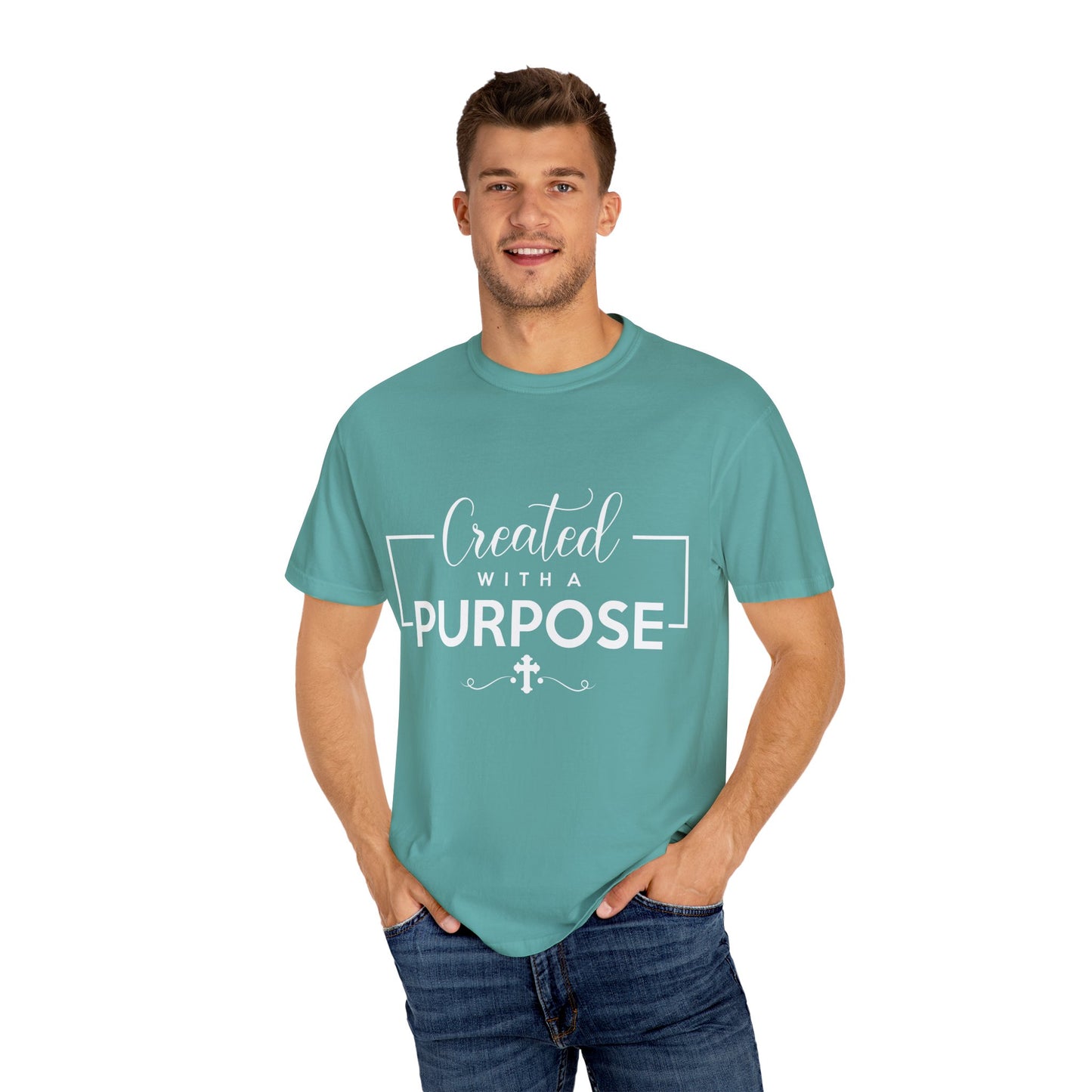 Created with a Purpose Unisex Garment-Dyed T-Shirt" Comfort Colors 1717