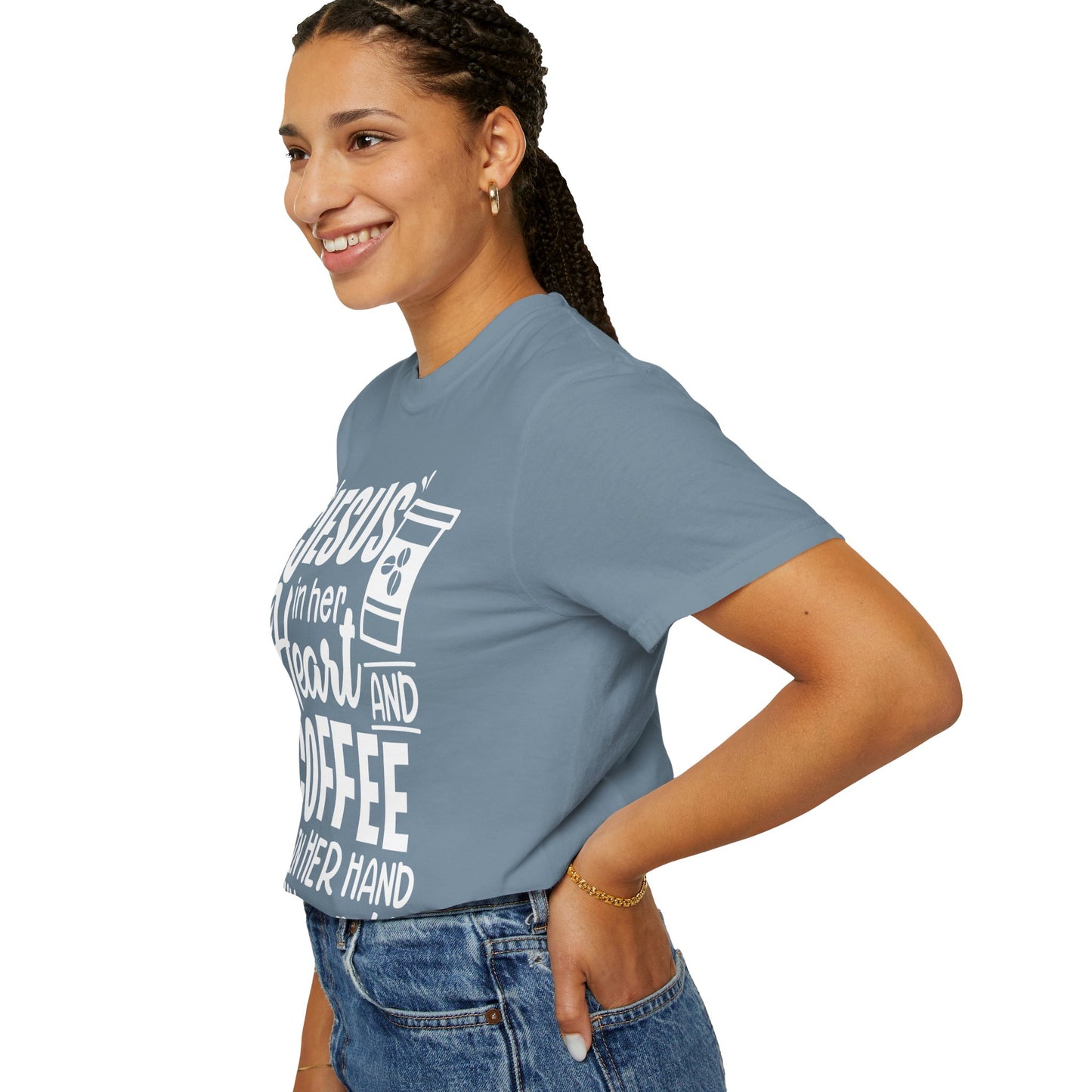 Christian Graphic T-Shirt - Unstoppable Jesus and Coffee Tee