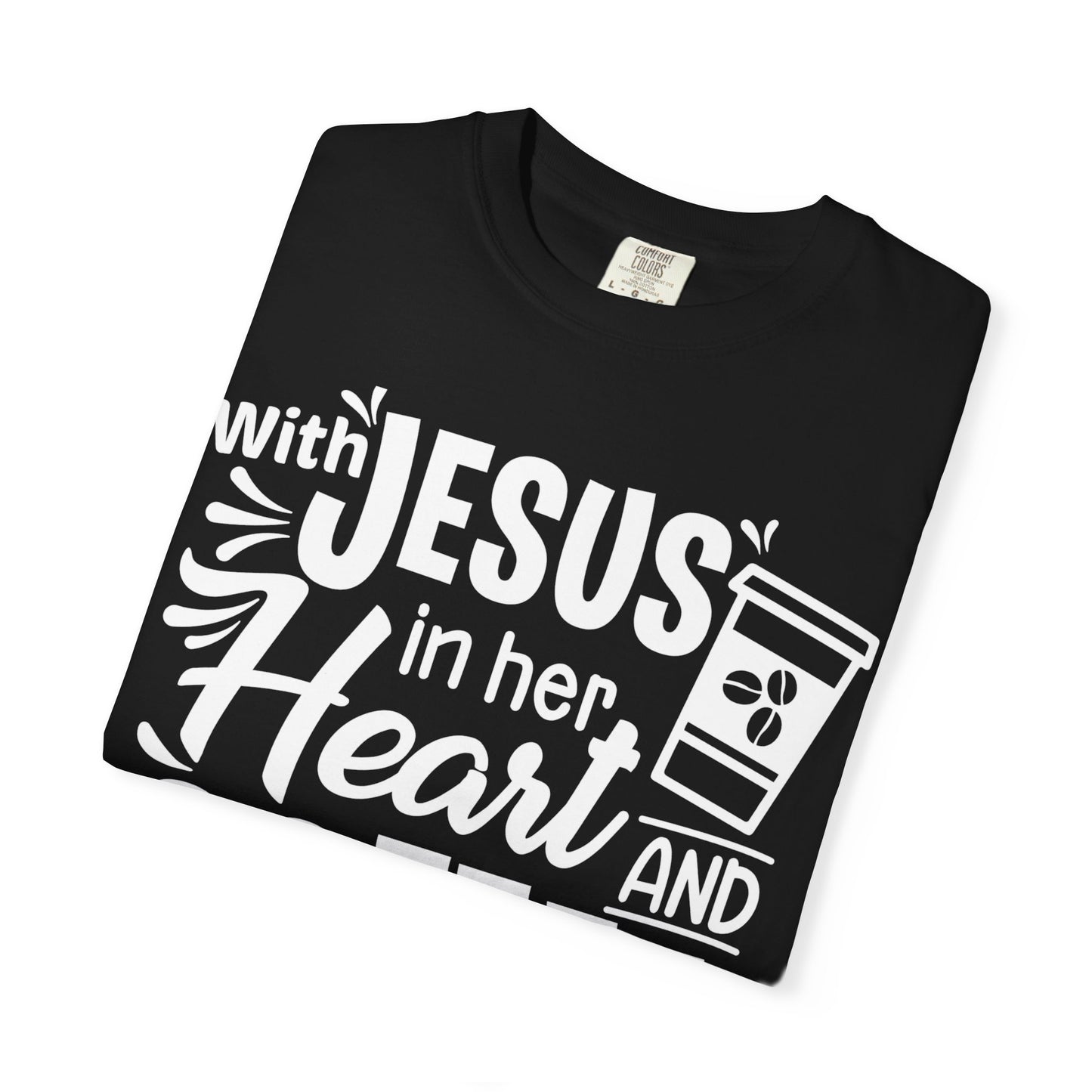 Christian Graphic T-Shirt - Unstoppable Jesus and Coffee Tee