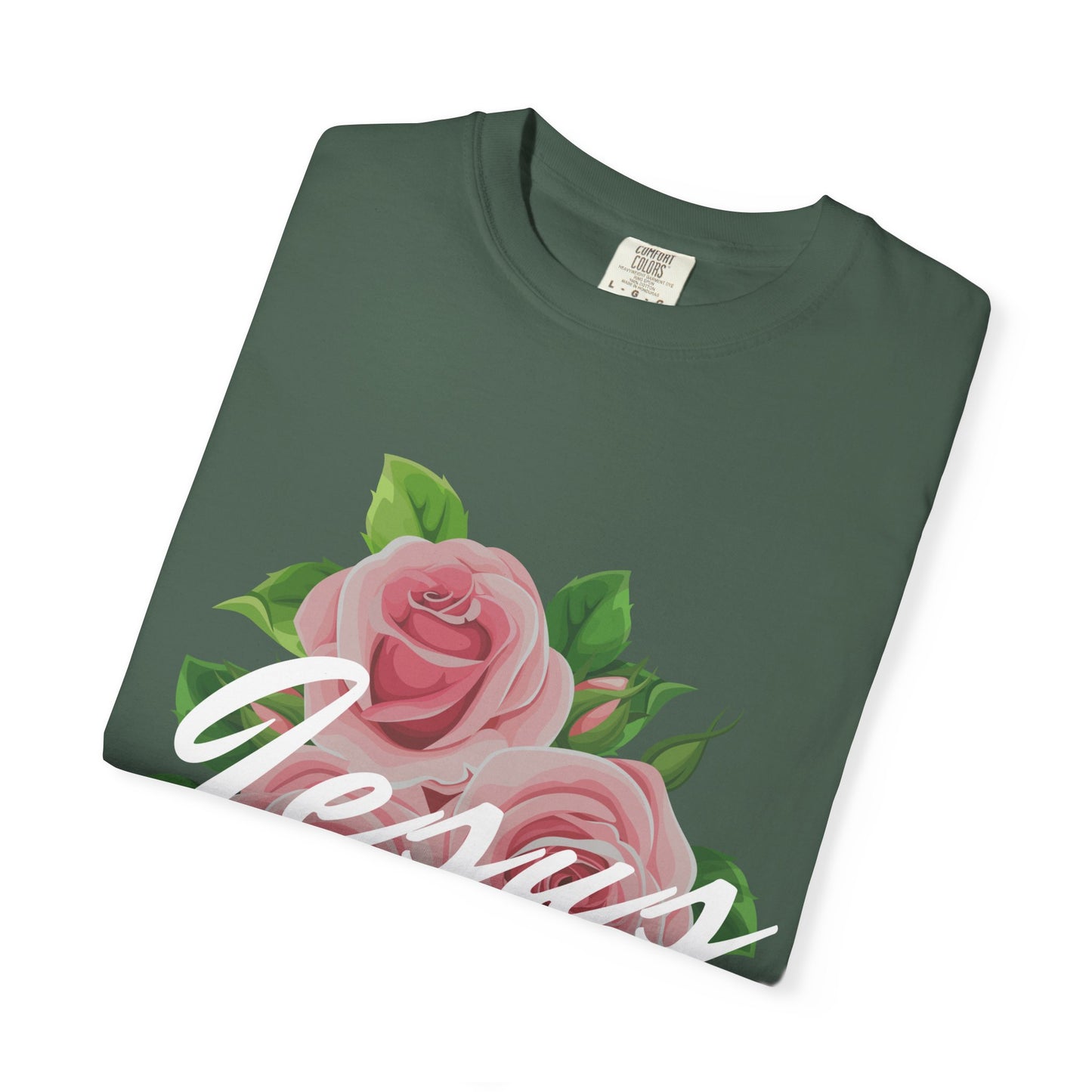 Jesus Floral T-shirt, Vintage Shirt, Christian Apparel, Flower Graphic Tee, Faith-based Gift, Unisex Fashion