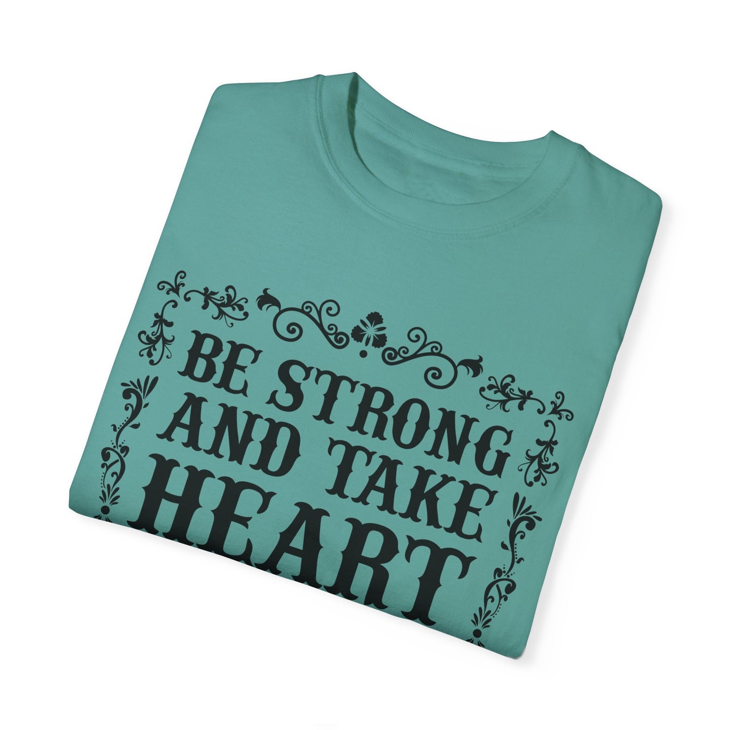 Inspirational Psalm 27 T-Shirt - Unisex Garment-Dyed Tee