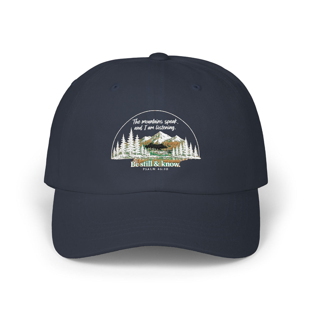 Classic Dad Cap - 'Be Still & Know' Mountain Camping Hat