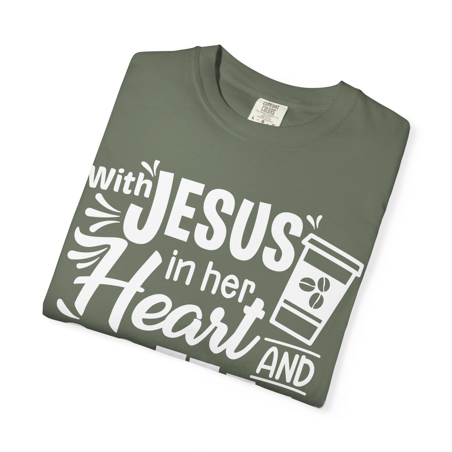 Christian Graphic T-Shirt - Unstoppable Jesus and Coffee Tee