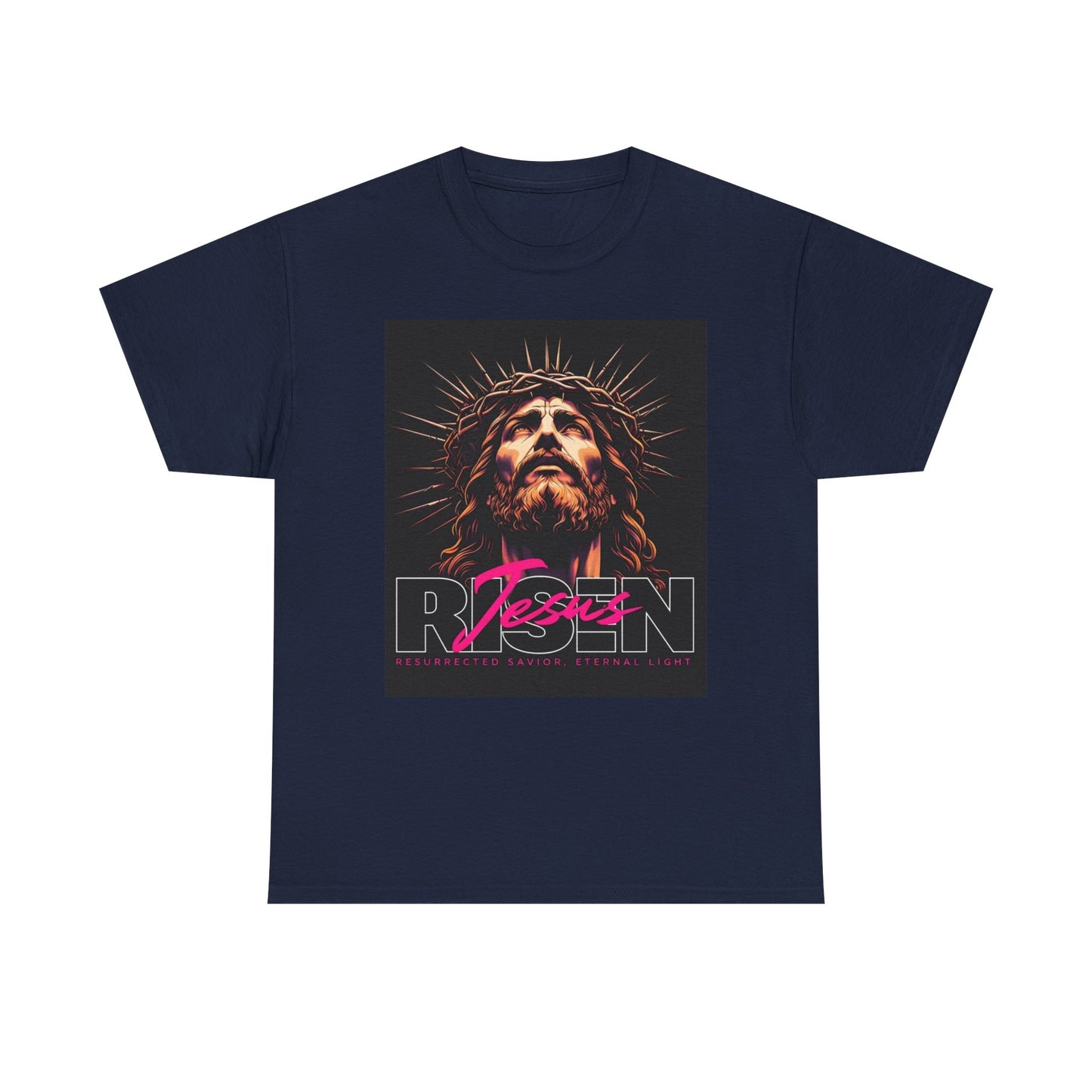 Faith Inspired Unisex Heavy Cotton Tee - Jesus Design