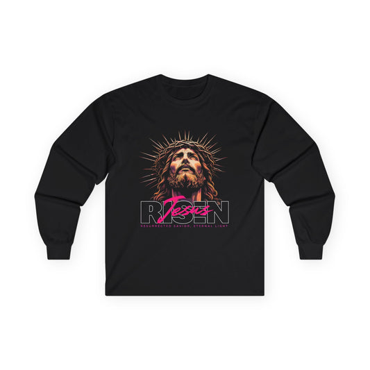 Jesus Resurrection Long Sleeve Tee - Faith Inspired Spiritual Apparel
