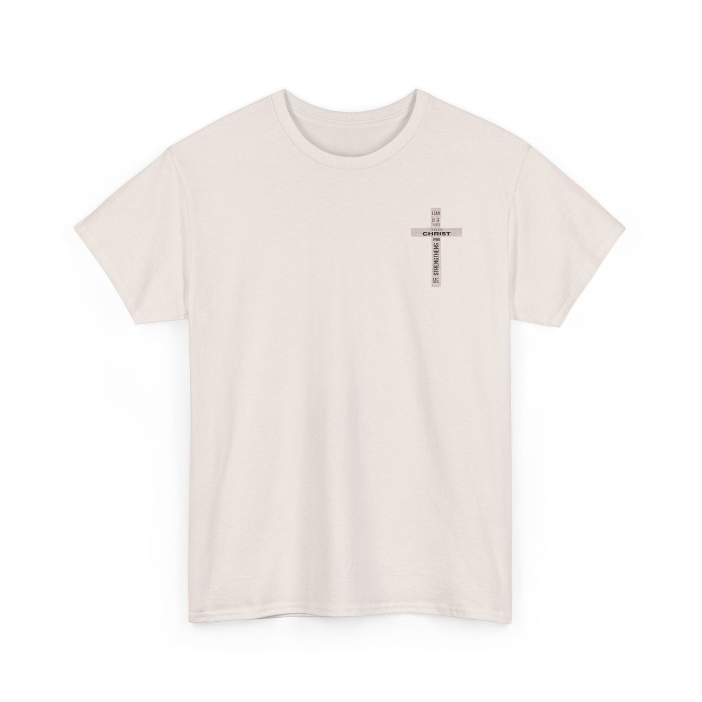 Faith-Inspired Tee - 'I Can Do All Things Through Christ'