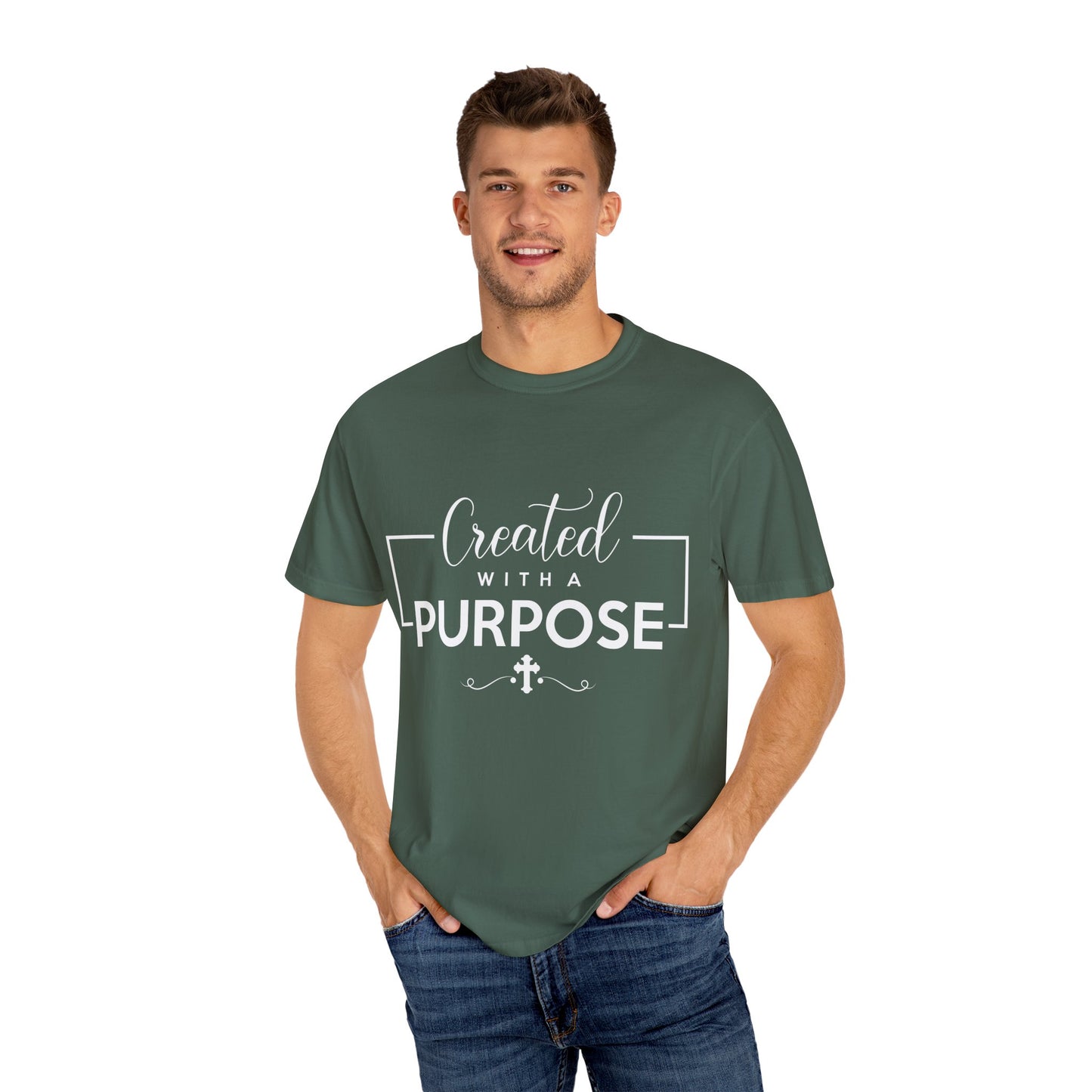 Created with a Purpose Unisex Garment-Dyed T-Shirt" Comfort Colors 1717