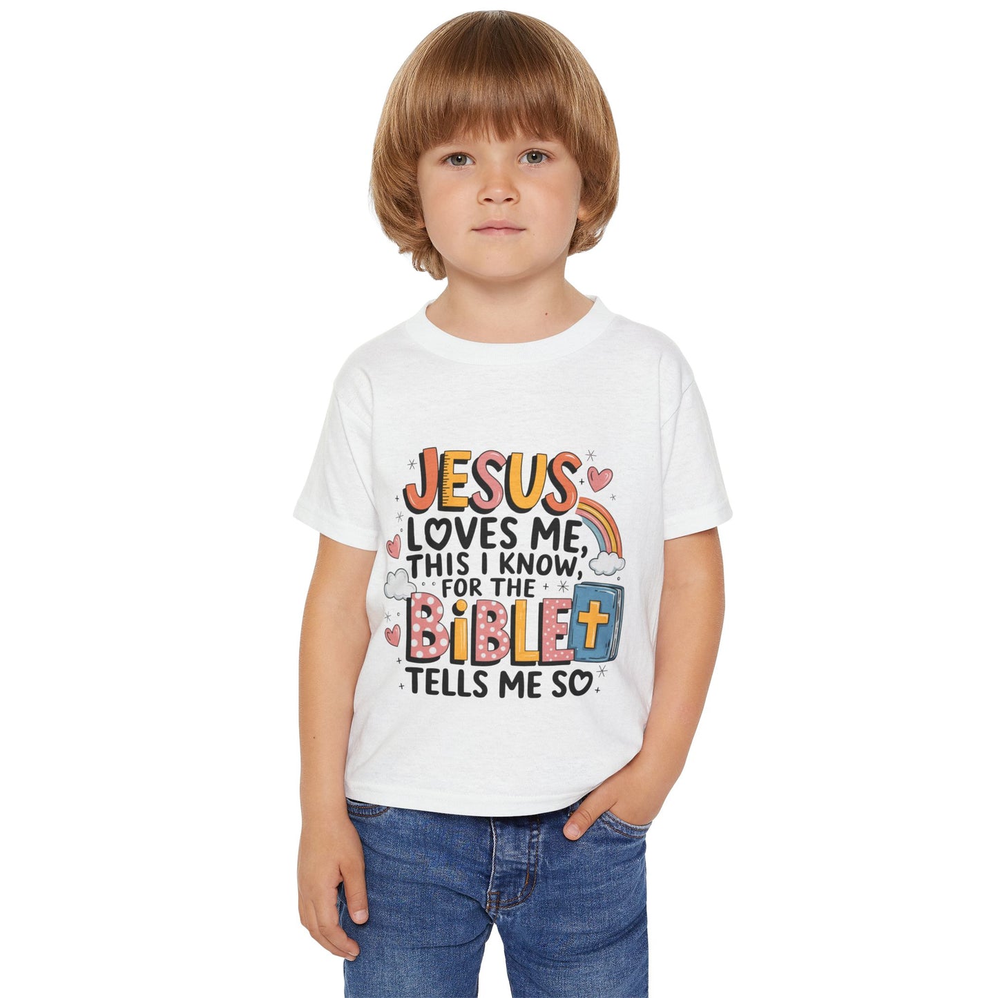 Jesus Loves Me This I Know - Heavy Cotton™ Toddler T-shirt