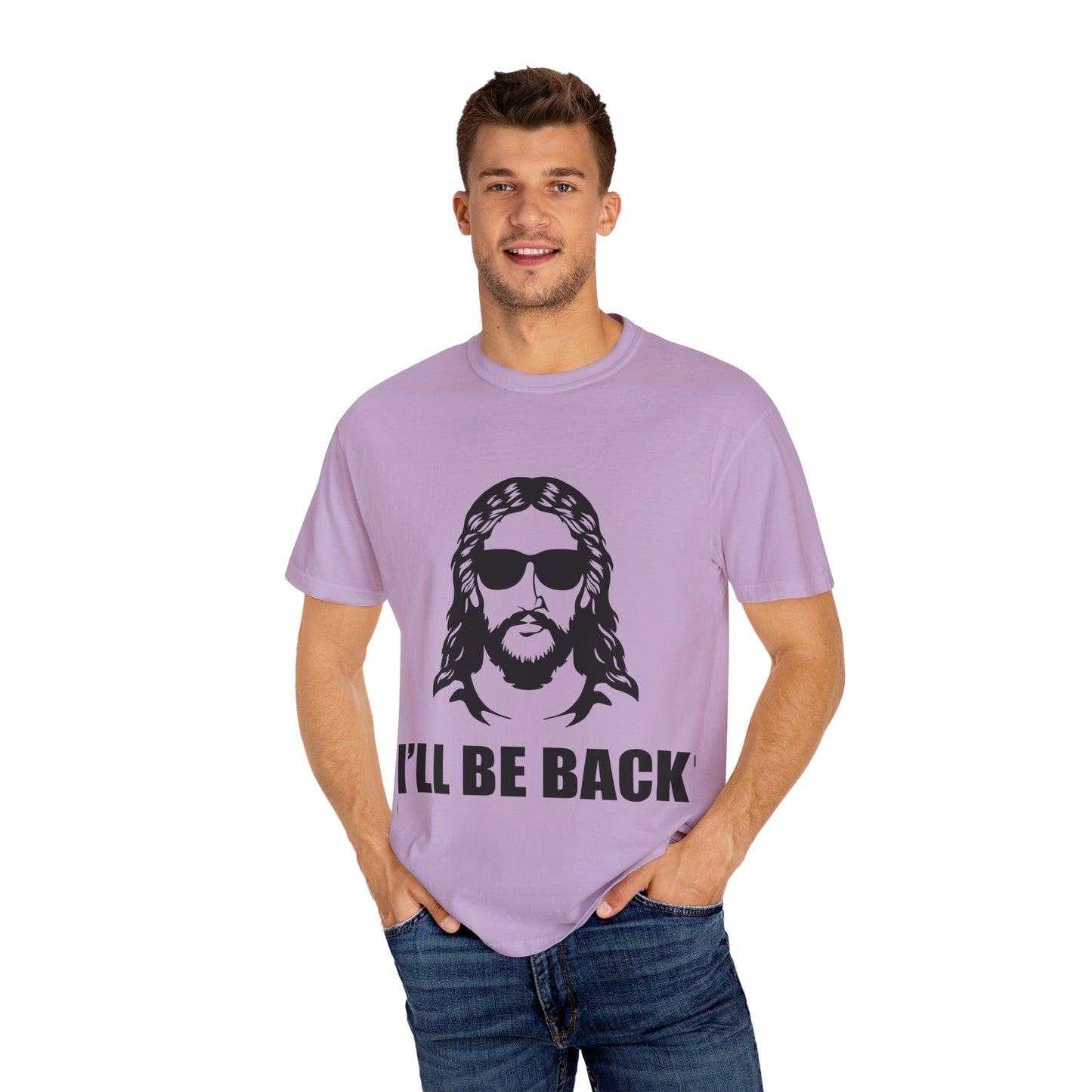 Humorous Jesus Unisex T-Shirt - 'I’ll Be Back' Graphic Tee