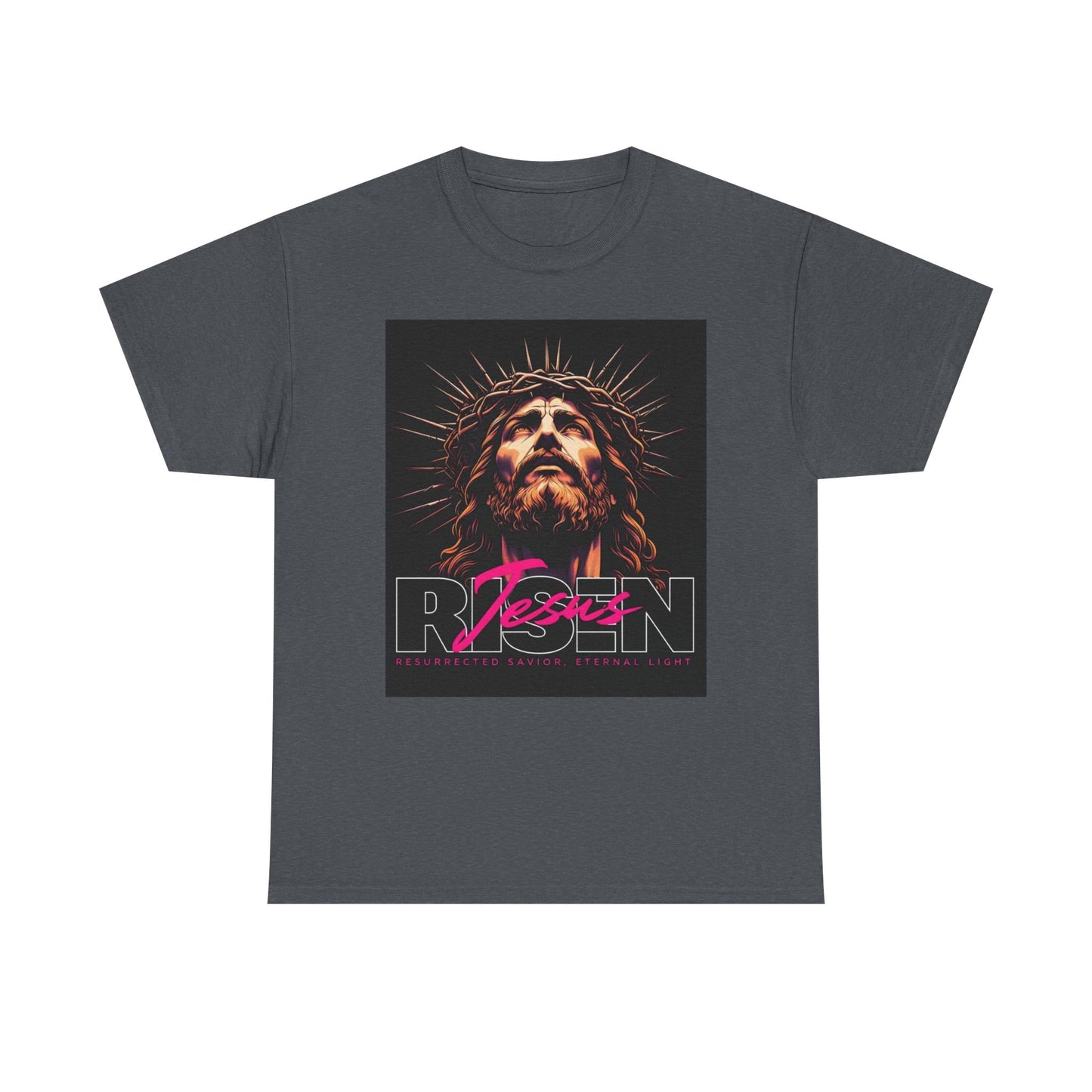 Faith Inspired Unisex Heavy Cotton Tee - Jesus Design