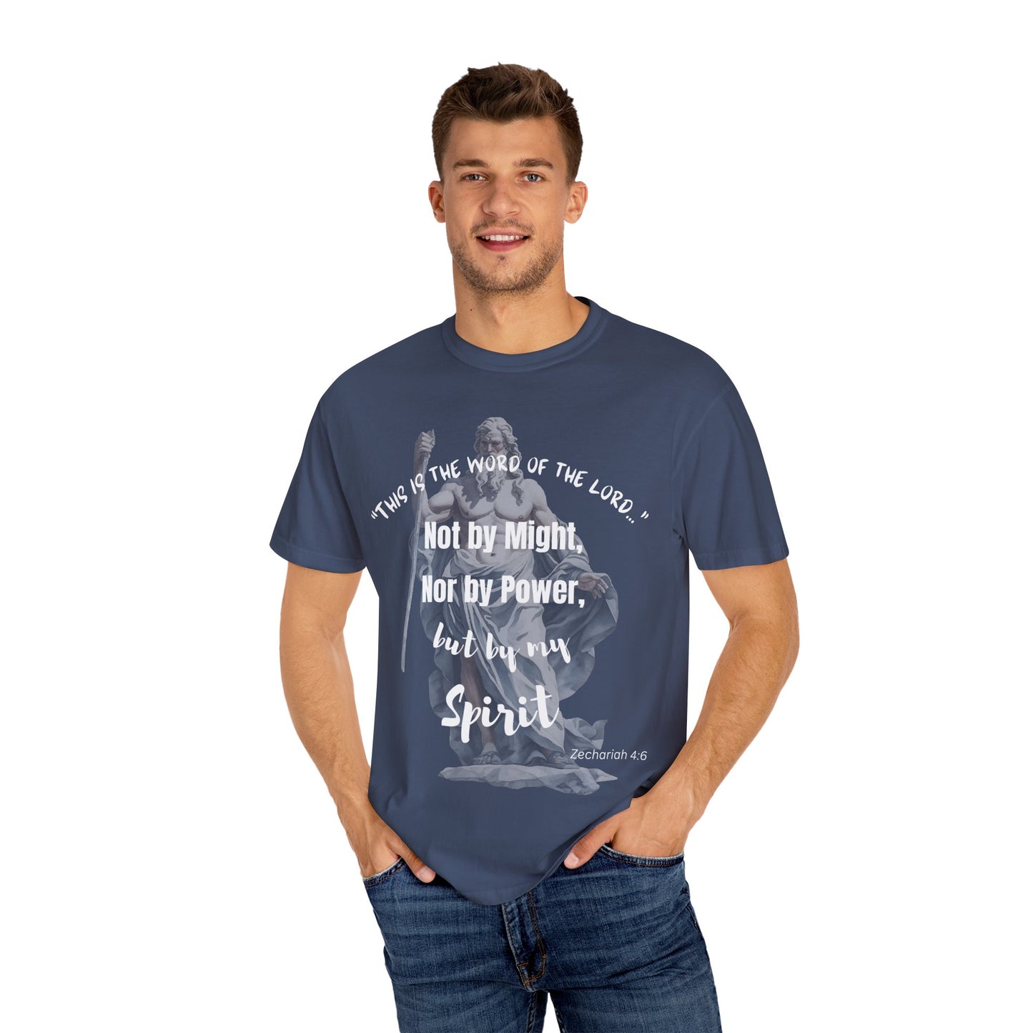 Inspirational Scripture T-Shirt - Not by Might, but by Spirit