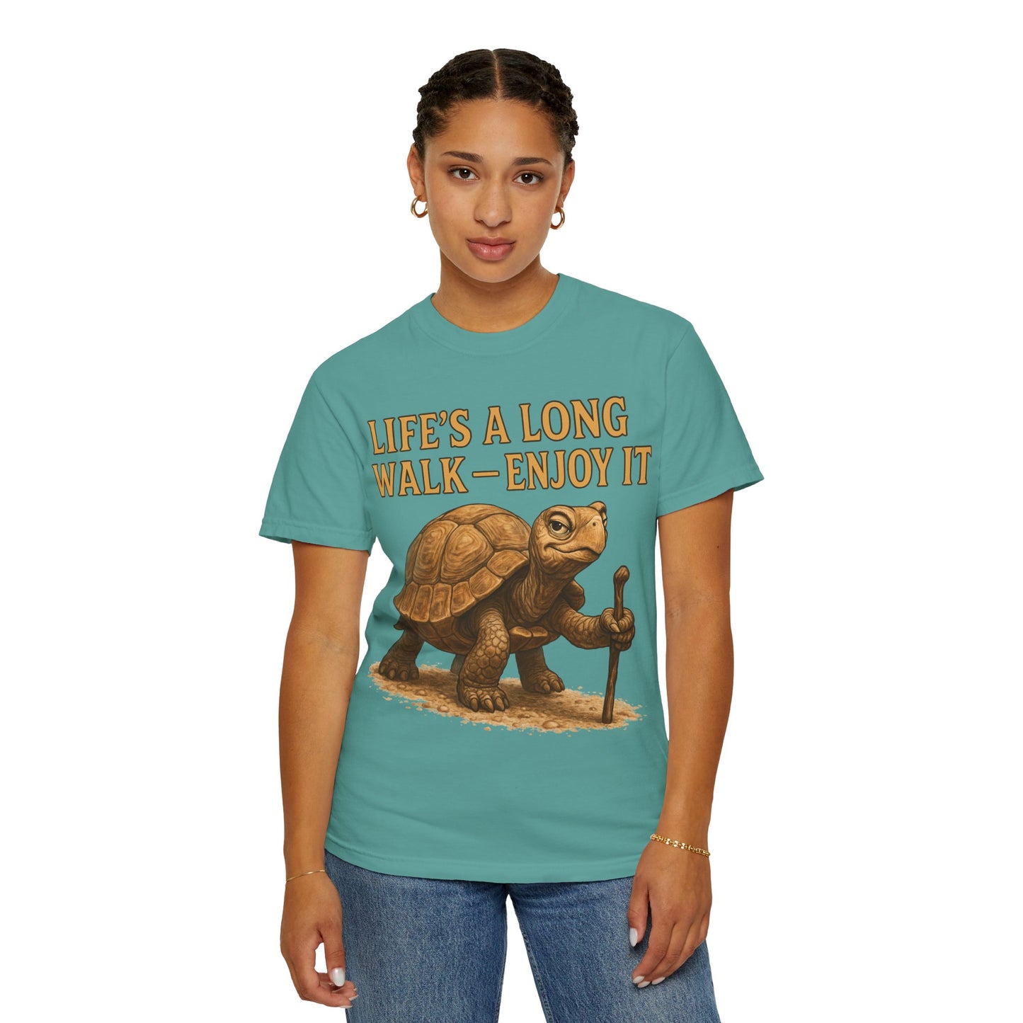T-shirt - Slow and Methodical Tortoise Design