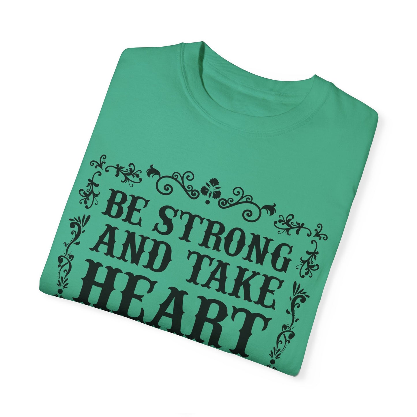 Inspirational Psalm 27 T-Shirt - Unisex Garment-Dyed Tee