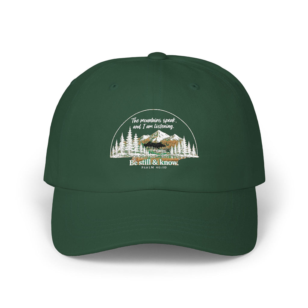 Classic Dad Cap - 'Be Still & Know' Mountain Camping Hat