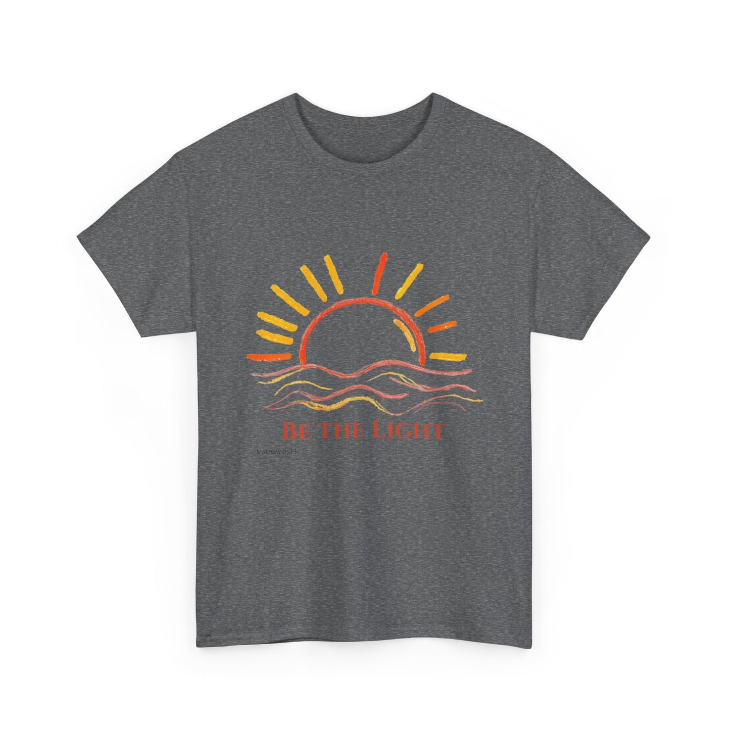 Be The Light - Mathew 5:14 Unisex Heavy Cotton Christian Faith Inspirational Tee