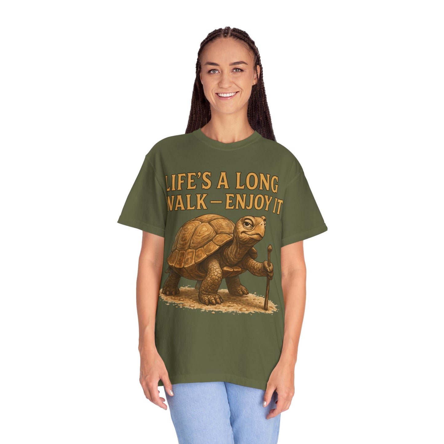 T-shirt - Slow and Methodical Tortoise Design