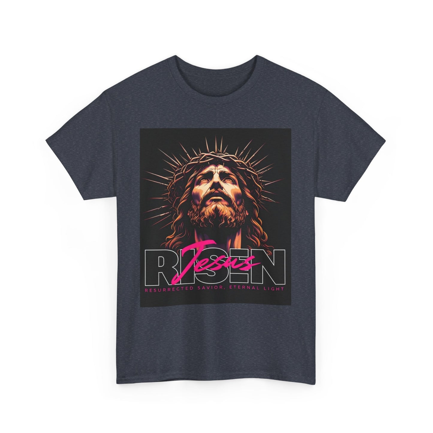 Faith Inspired Unisex Heavy Cotton Tee - Jesus Design