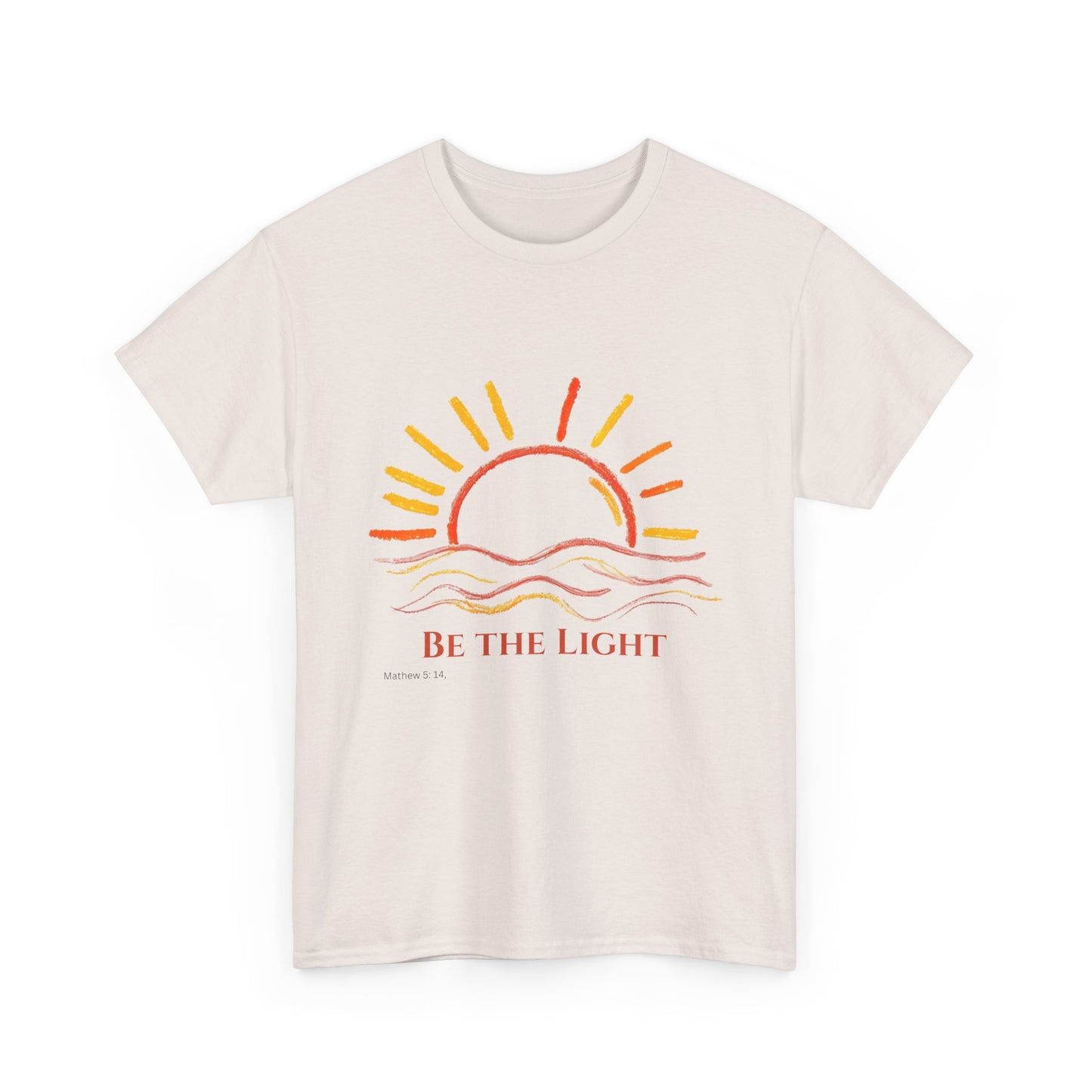 Be The Light - Mathew 5:14 Unisex Heavy Cotton Christian Faith Inspirational Tee