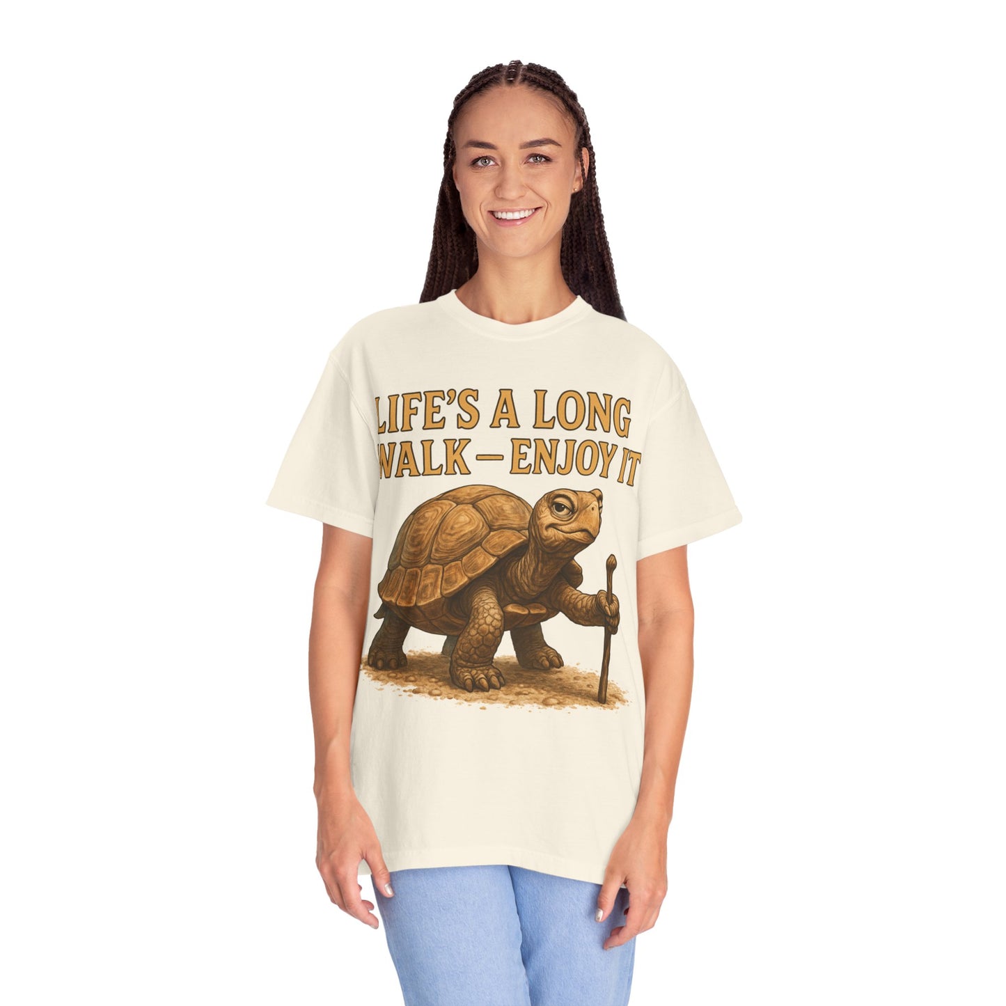 T-shirt - Slow and Methodical Tortoise Design