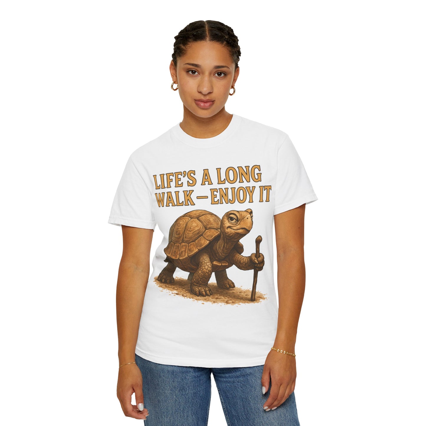 T-shirt - Slow and Methodical Tortoise Design