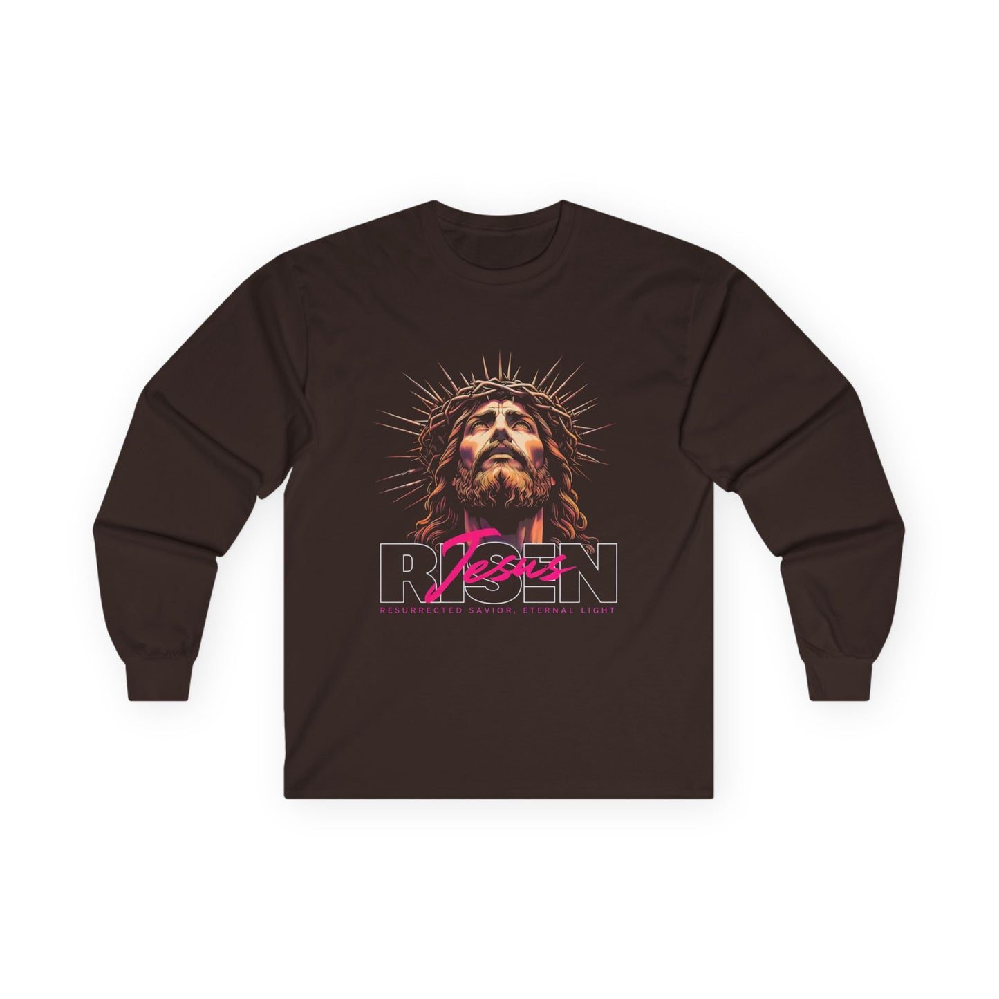 Jesus Resurrection Long Sleeve Tee - Faith Inspired Spiritual Apparel