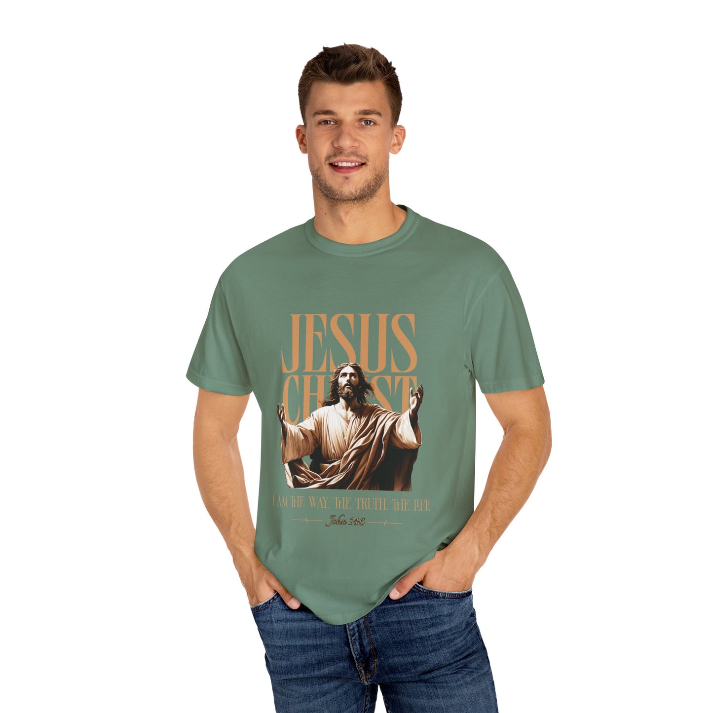 Christian Bible Verse Unisex Tee, The Way The Truth The Life John 14:6 Unisex Shirt, Religious Christian Apparel, Inspirational Graphic Tee, Christian Comfort Tee, John14:6  Scripture