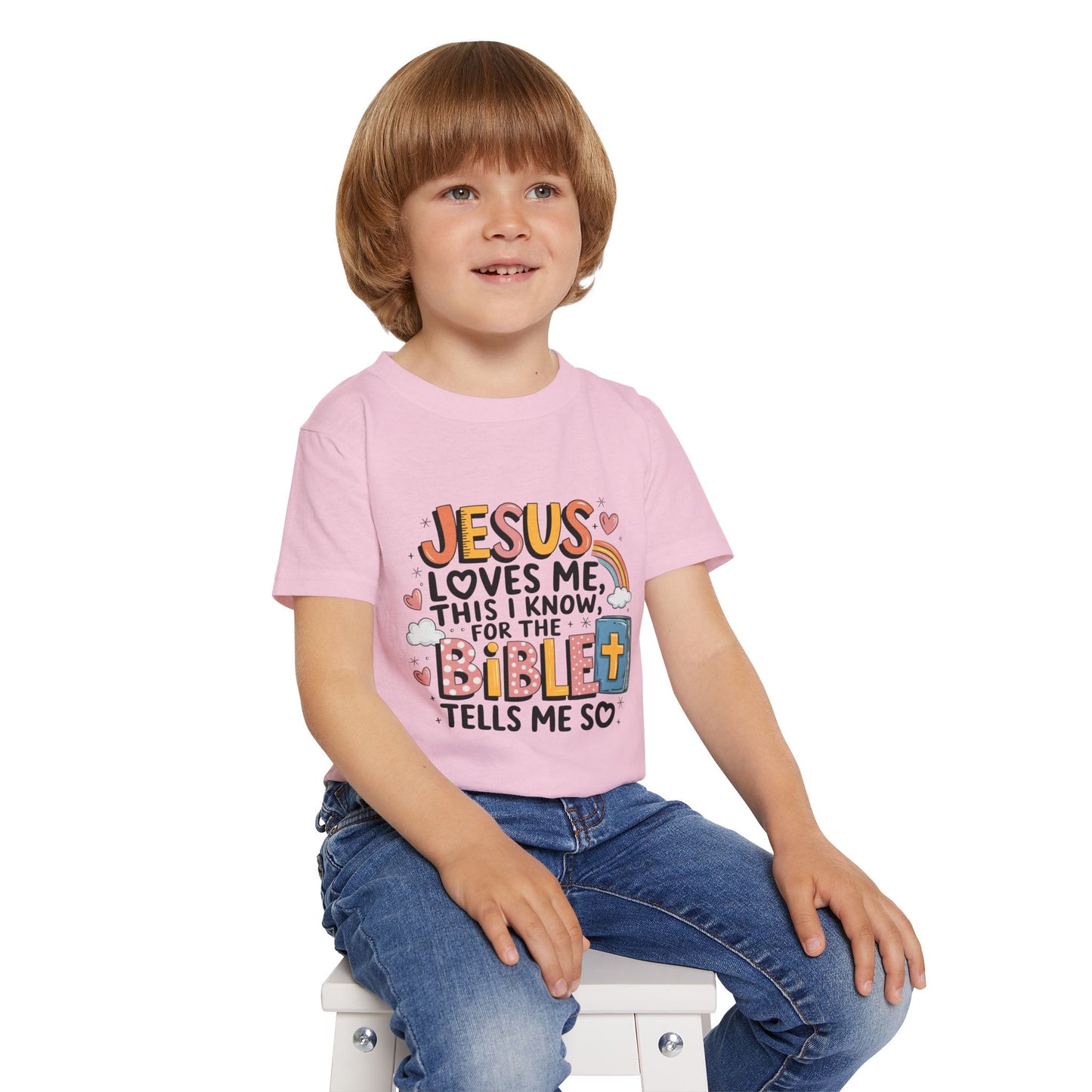 Jesus Loves Me This I Know - Heavy Cotton™ Toddler T-shirt