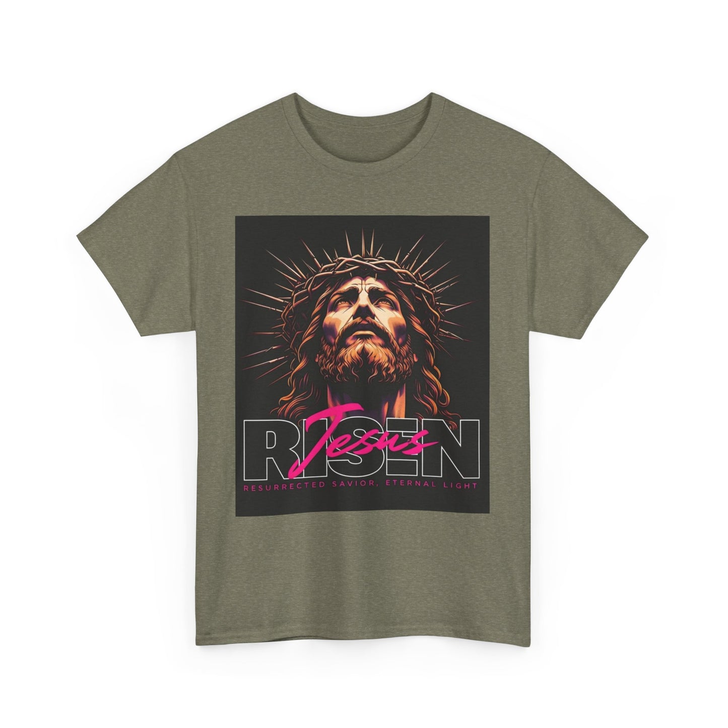 Faith Inspired Unisex Heavy Cotton Tee - Jesus Design
