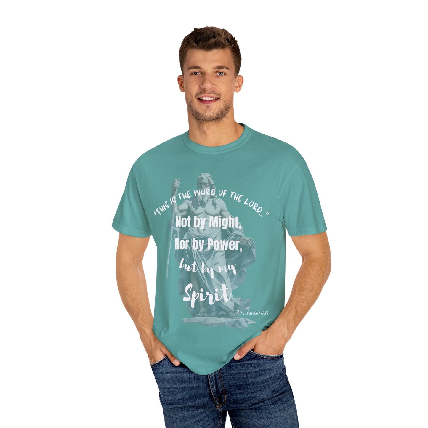 Inspirational Scripture T-Shirt - Not by Might, but by Spirit