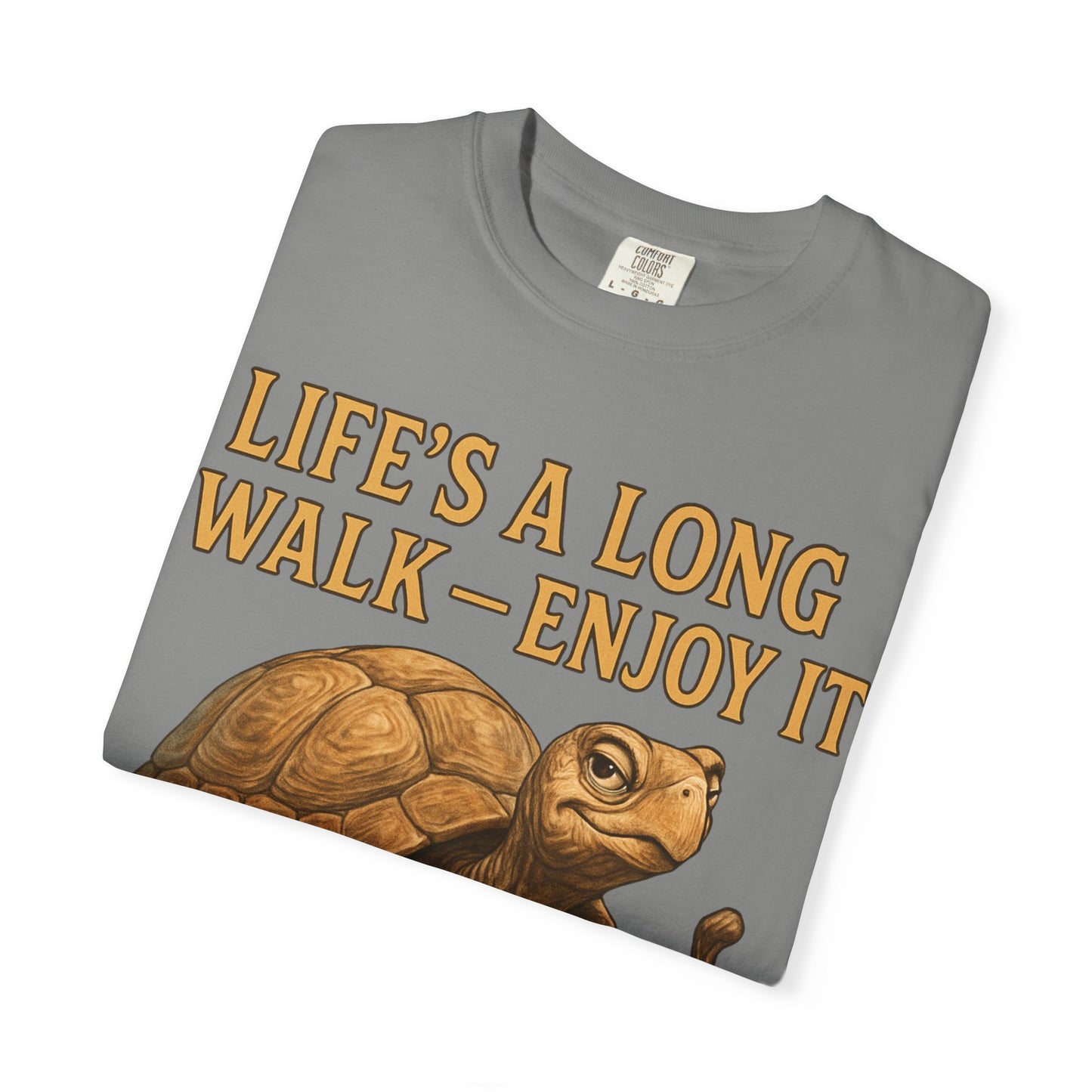 T-shirt - Slow and Methodical Tortoise Design
