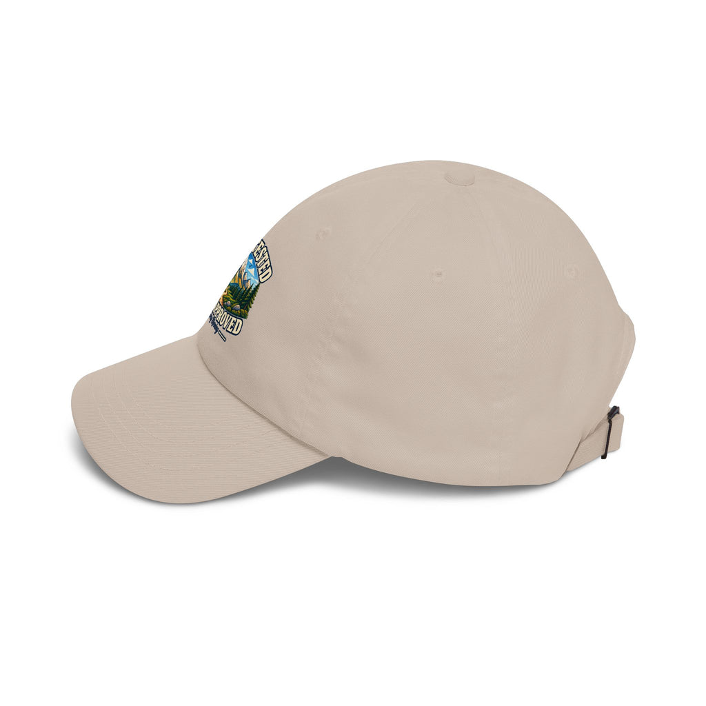Trail Tested • Faith Approved Dad Cap — Outdoor Mountain Embroidered Baseball Hat