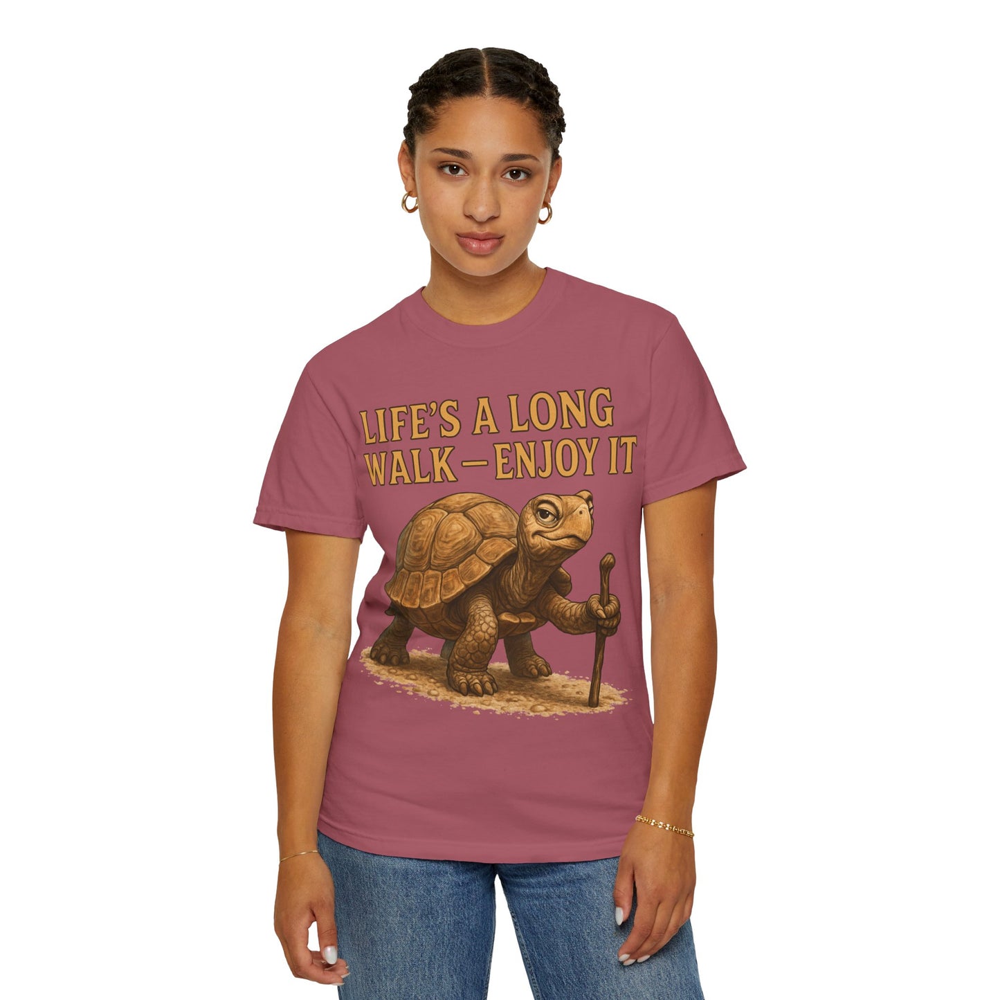 T-shirt - Slow and Methodical Tortoise Design