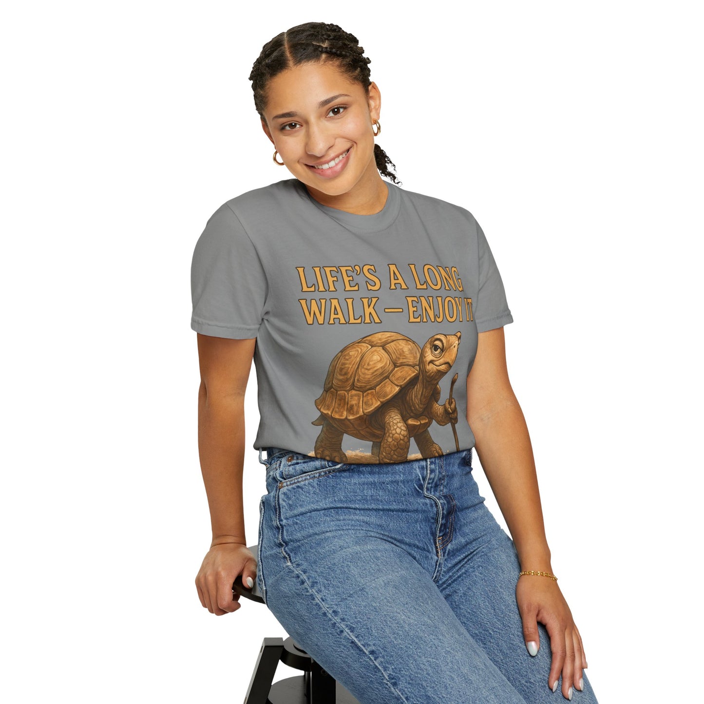 T-shirt - Slow and Methodical Tortoise Design