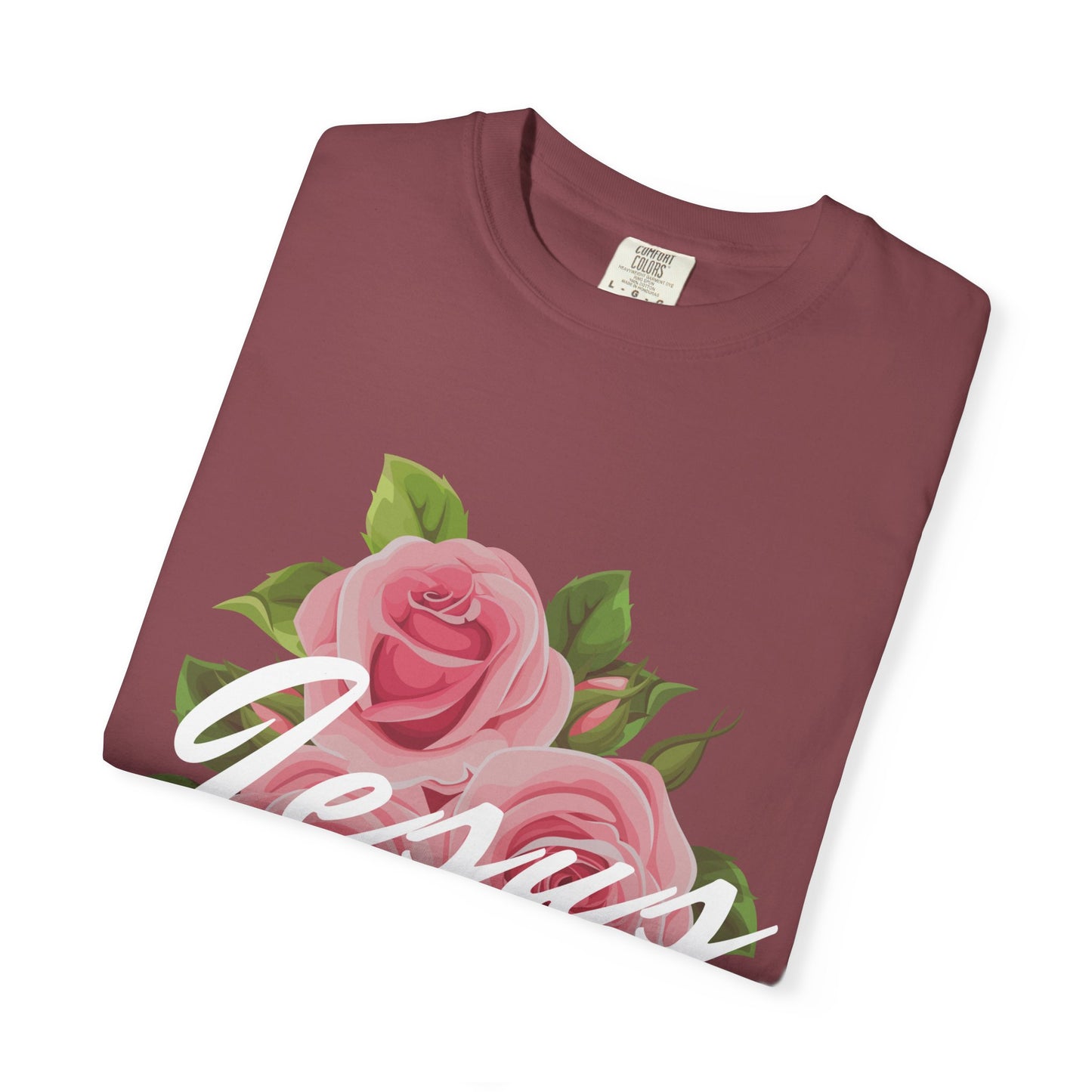 Jesus Floral T-shirt, Vintage Shirt, Christian Apparel, Flower Graphic Tee, Faith-based Gift, Unisex Fashion
