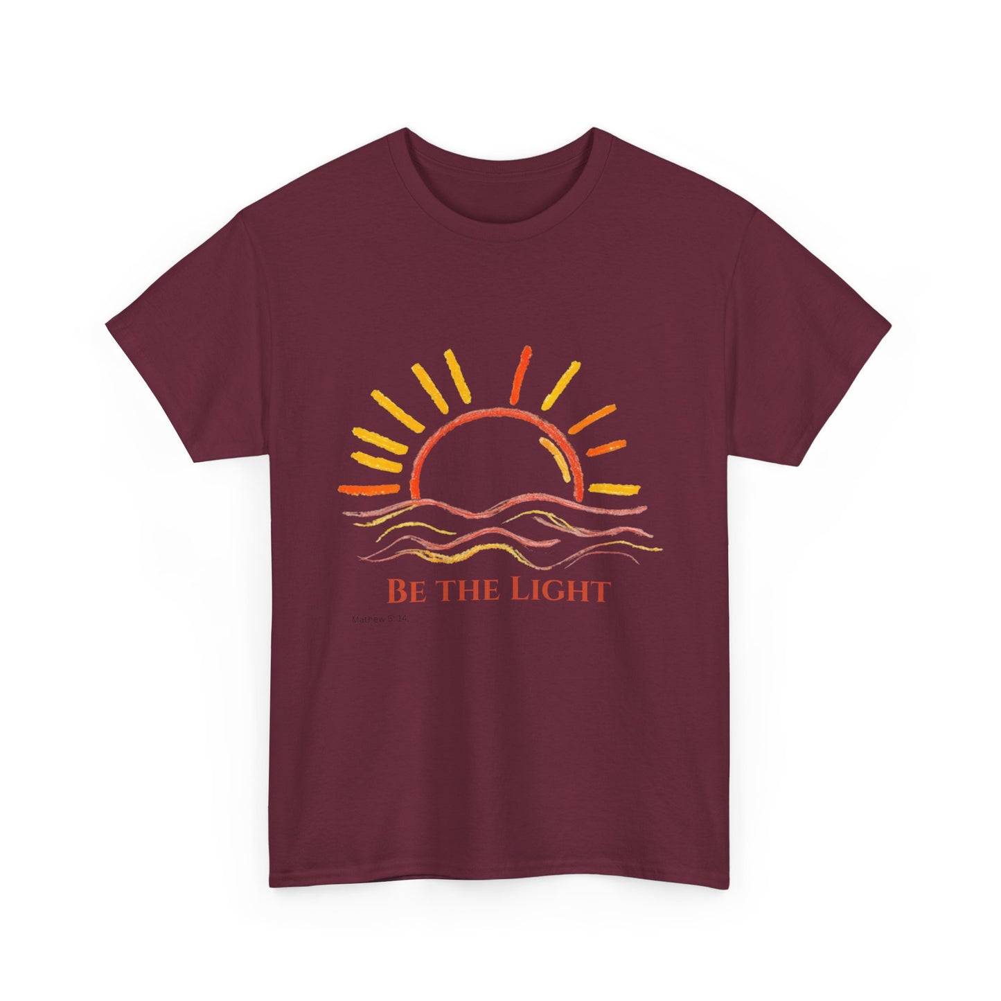 Be The Light - Mathew 5:14 Unisex Heavy Cotton Christian Faith Inspirational Tee