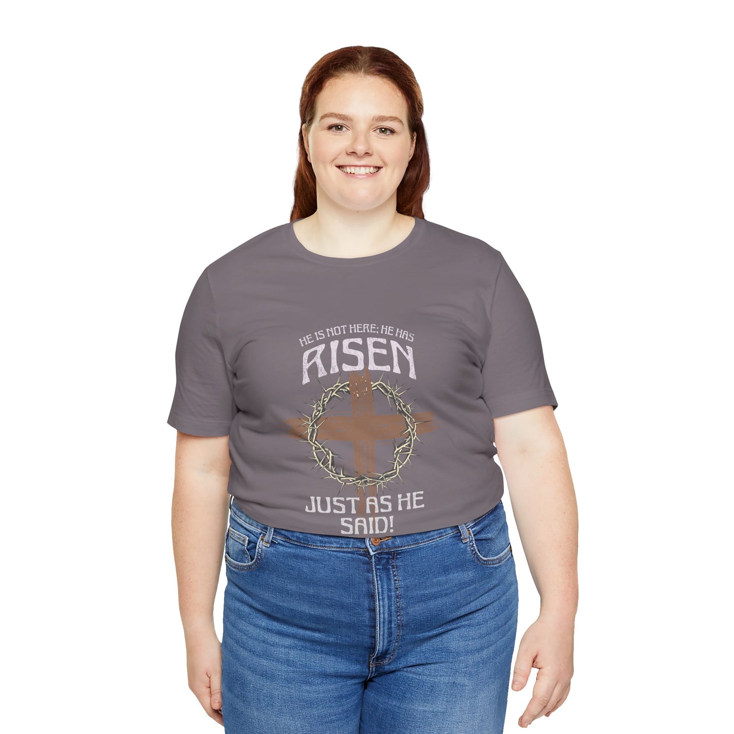 Christian Inspirational T-Shirt 'He Has Risen' Unisex Tee