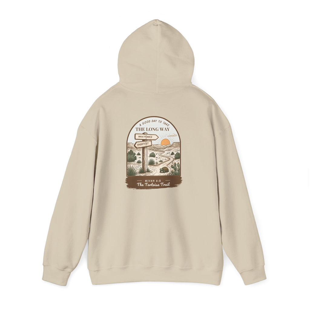 The Long Way Hoodie – Micah 6:8 Christian Hiking Sweatshirt, Unisex