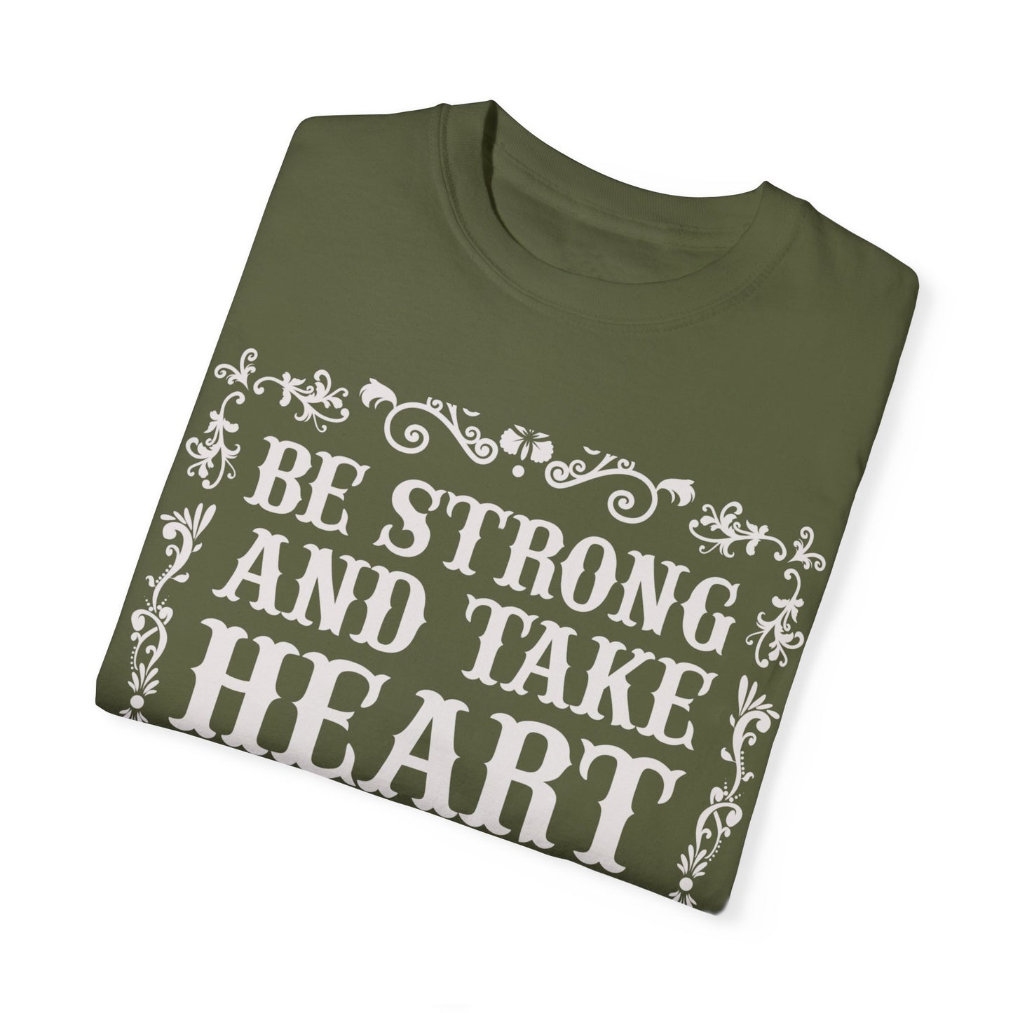 Inspirational Psalm 27 T-Shirt - Unisex Garment-Dyed Tee