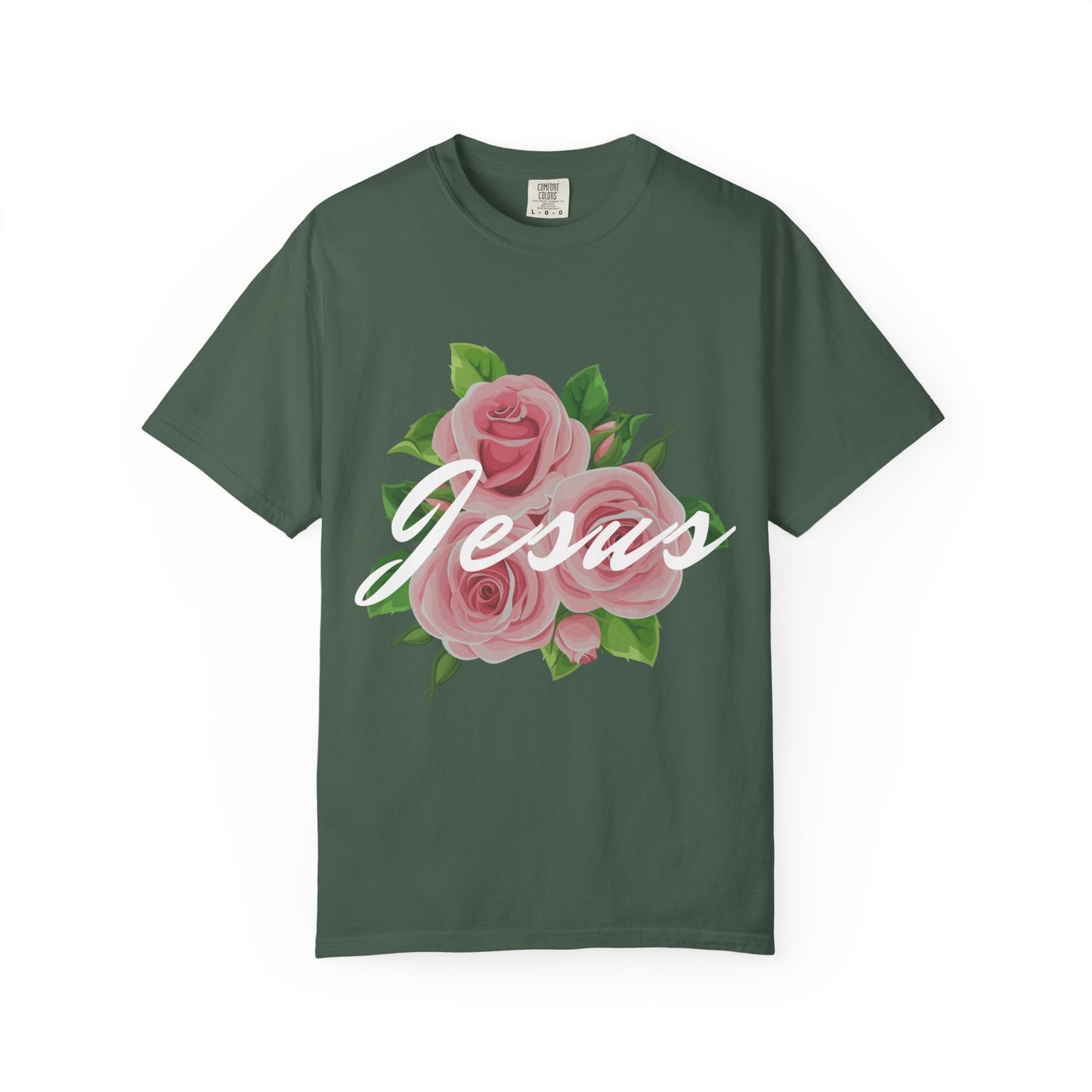 Jesus Floral T-shirt, Vintage Shirt, Christian Apparel, Flower Graphic Tee, Faith-based Gift, Unisex Fashion