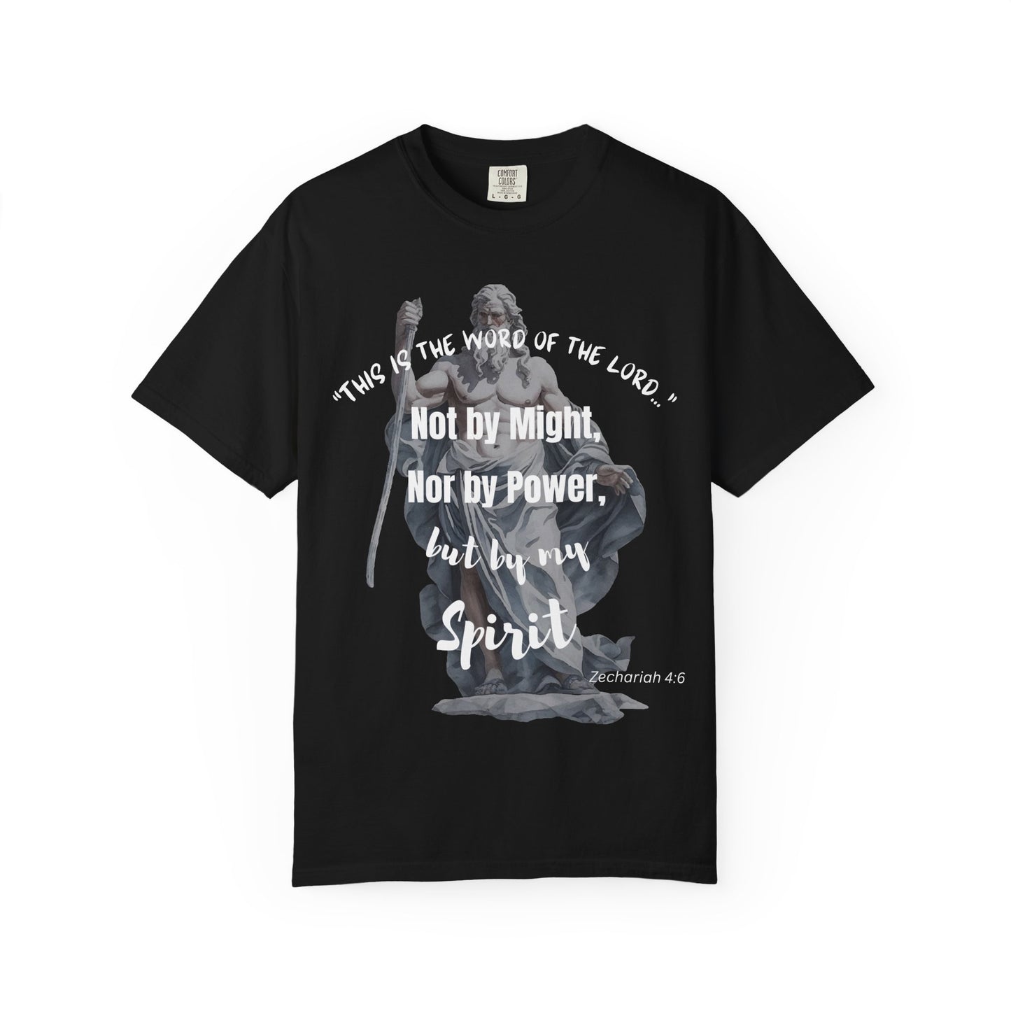 Inspirational Scripture T-Shirt - Not by Might, but by Spirit