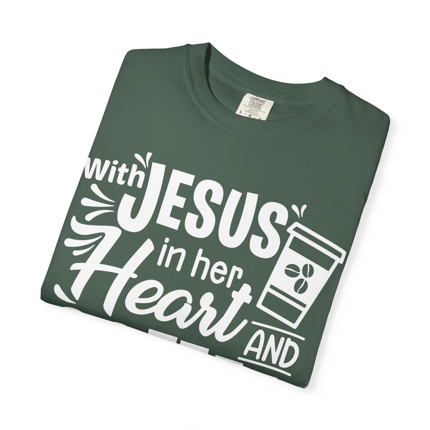 Christian Graphic T-Shirt - Unstoppable Jesus and Coffee Tee