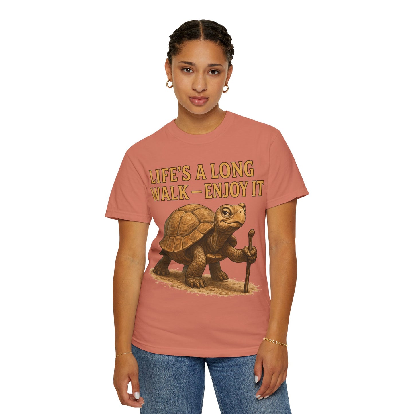 T-shirt - Slow and Methodical Tortoise Design